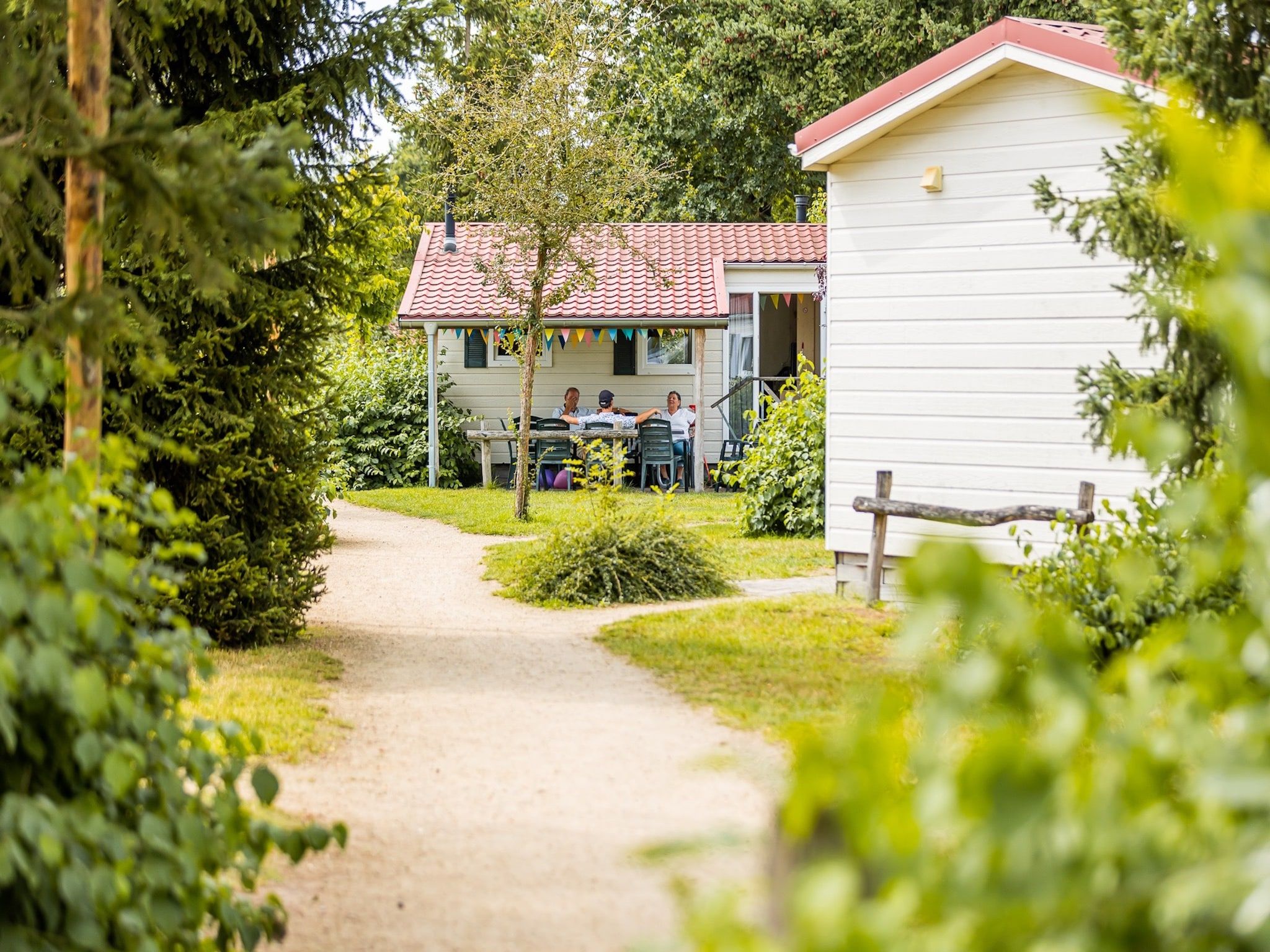 De buitenkant van Vakantiepark Leukermeer 4 in Well