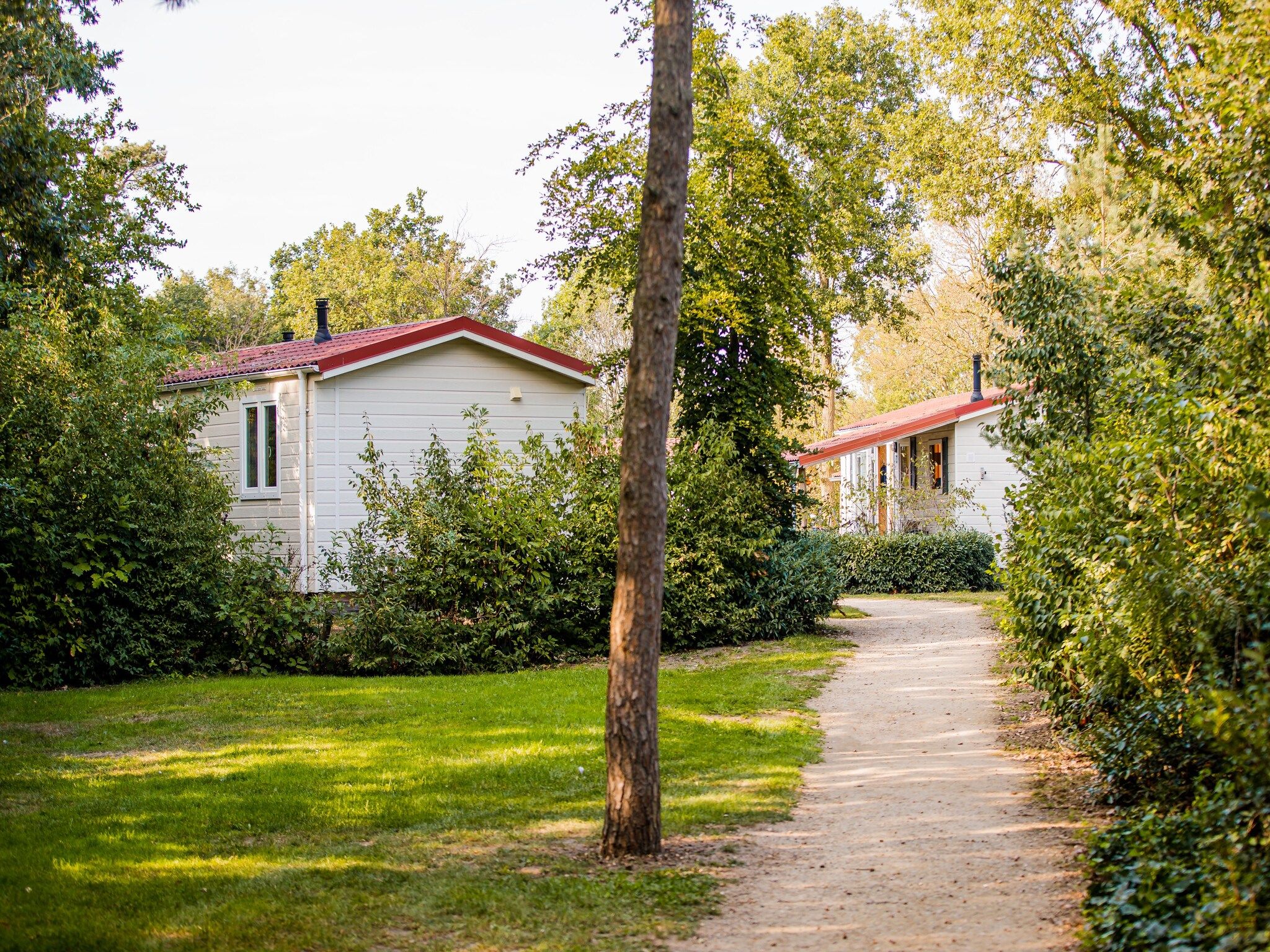 De buitenkant van Vakantiepark Leukermeer 5 in Well