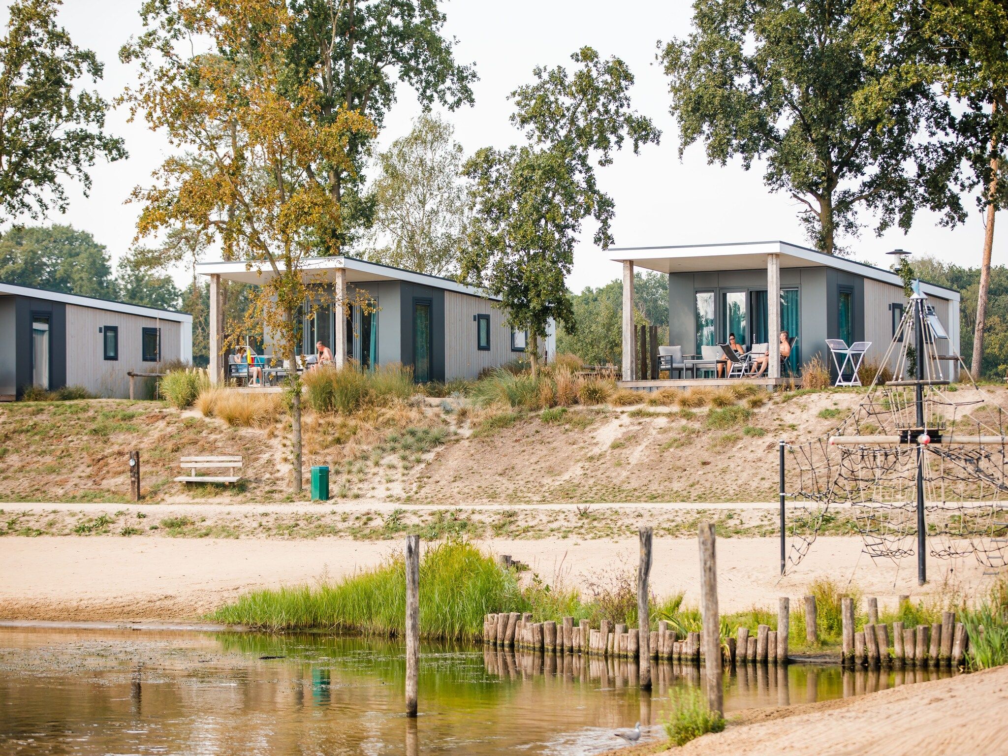 De buitenkant van Vakantiepark Leukermeer 9 in Well