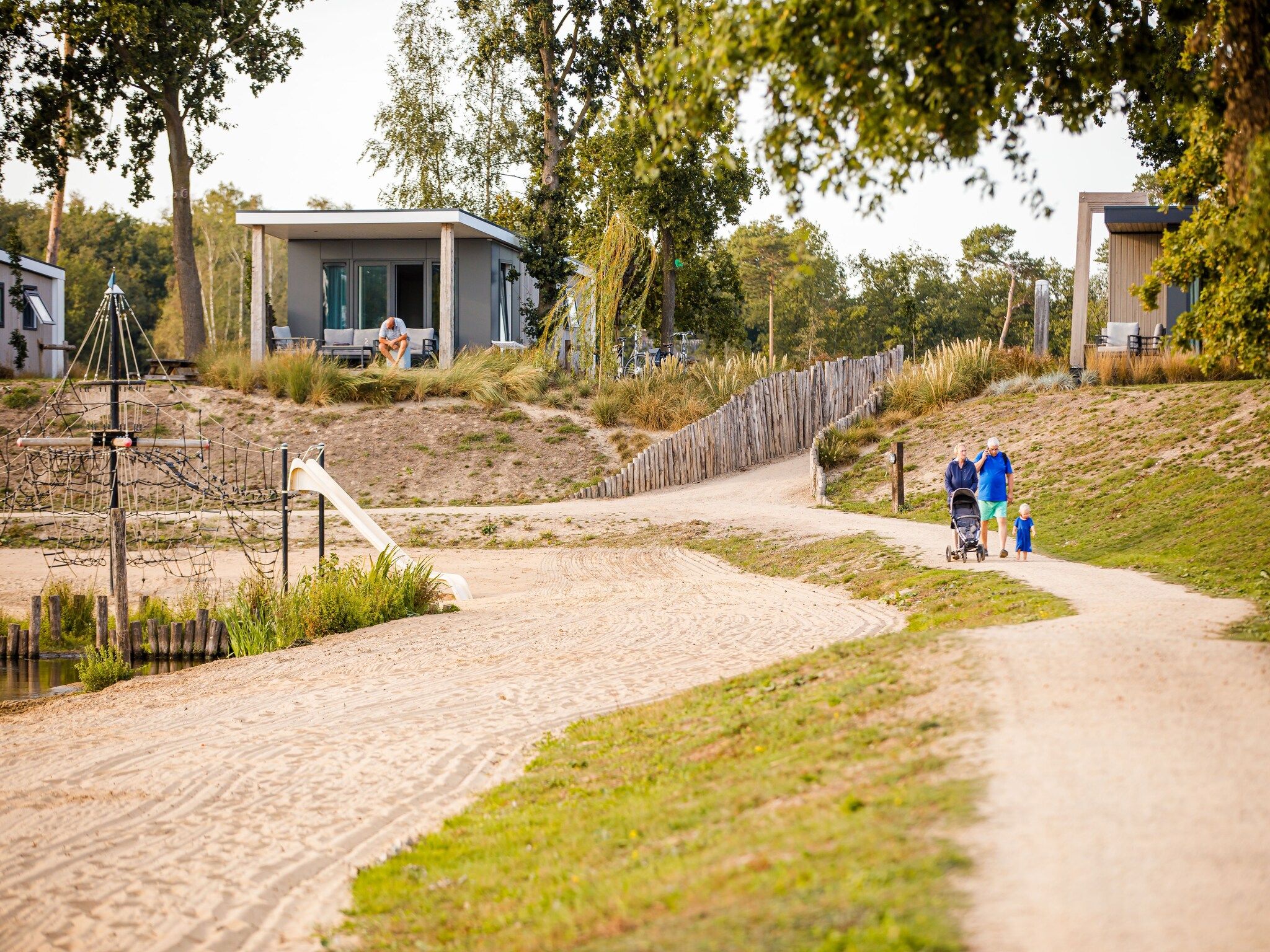 De buitenkant van Vakantiepark Leukermeer 9 in Well