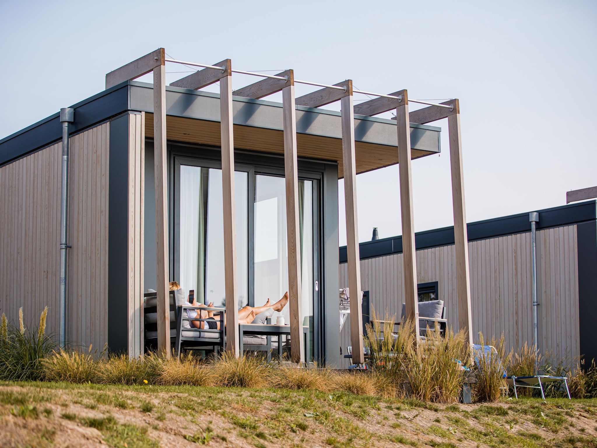 De buitenkant van Vakantiepark Leukermeer 10 in Well