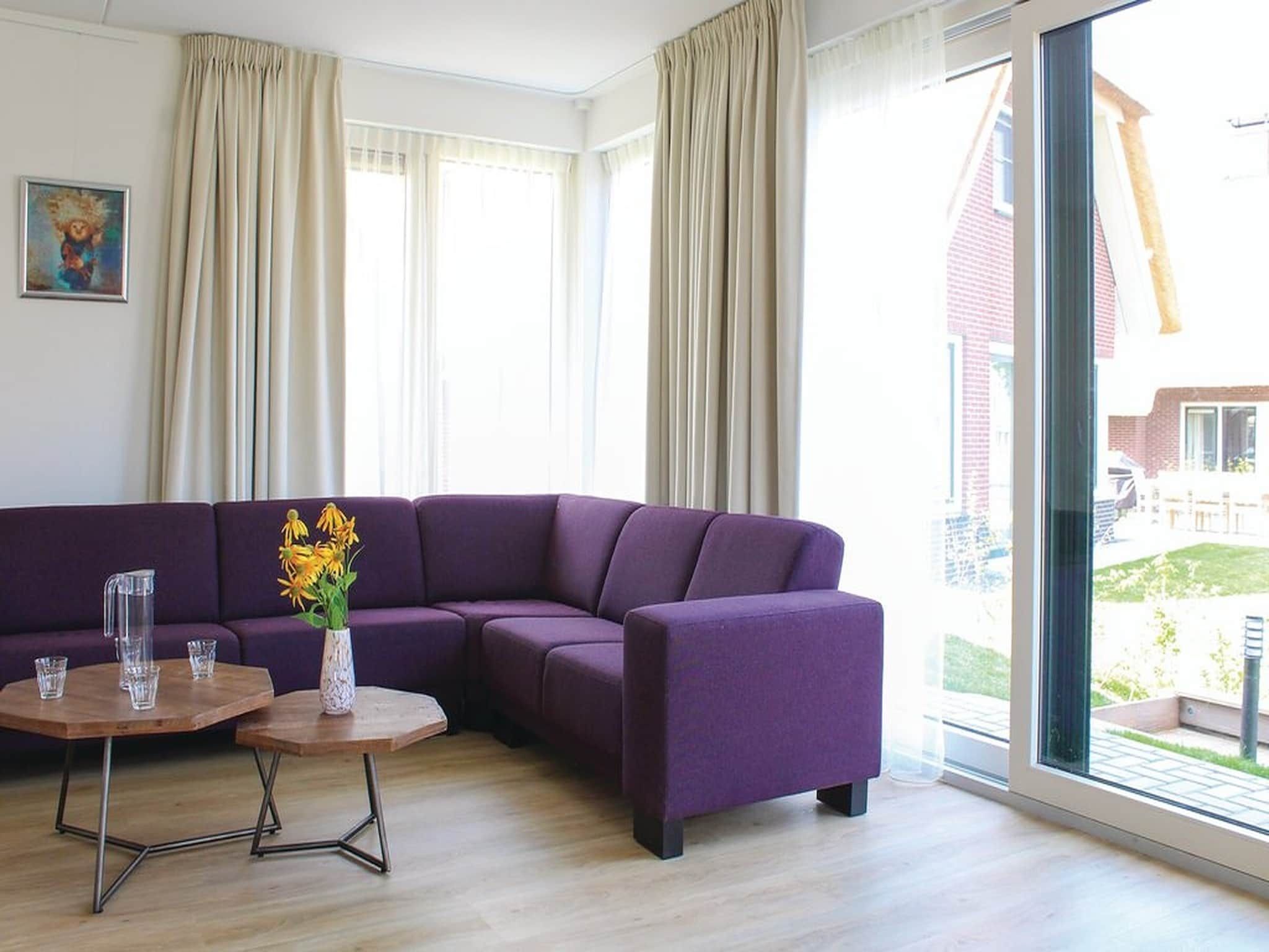 De woonkamer van Recreatiepark Idskenhuizen 4 in Idskenhuizen