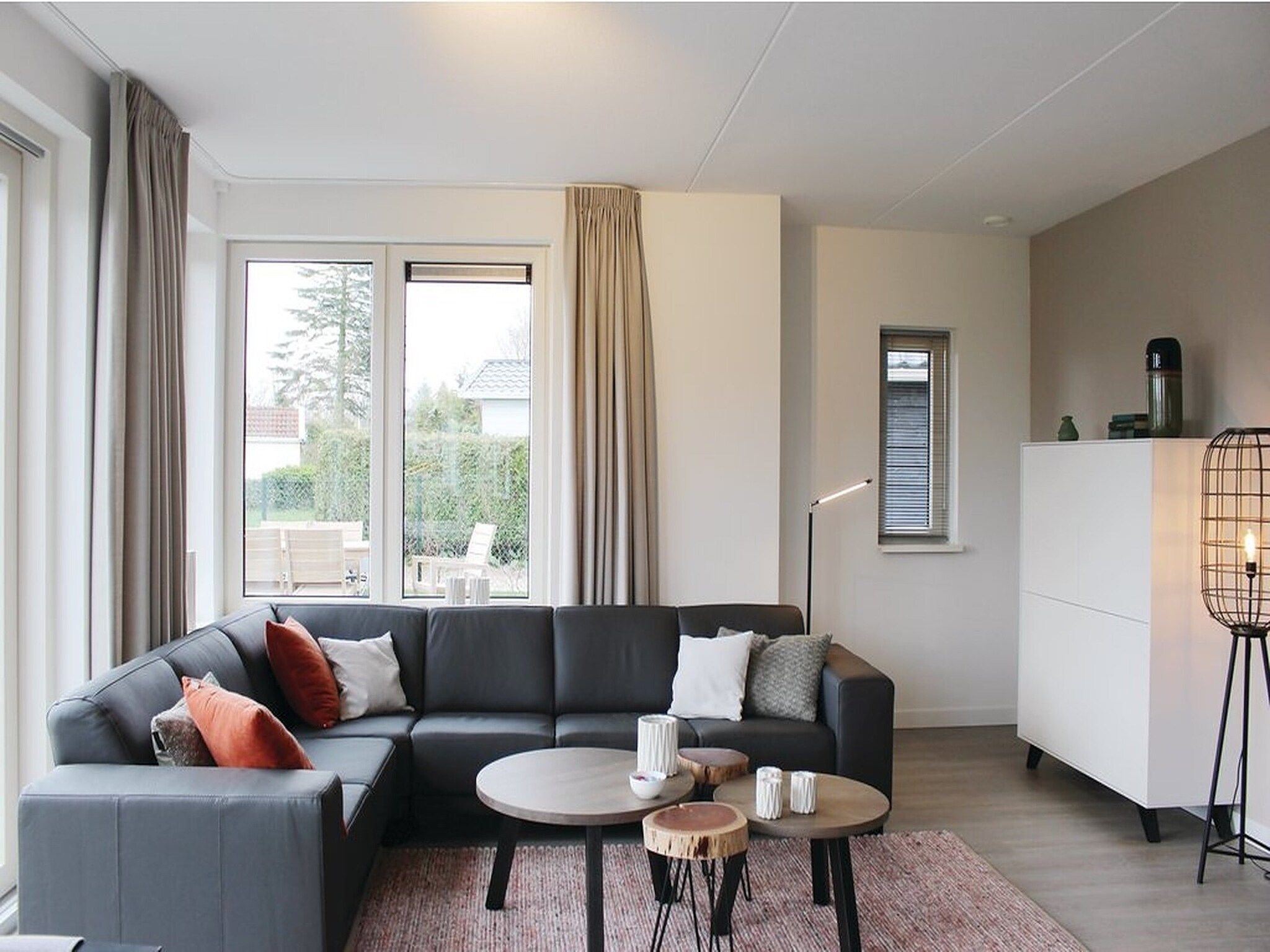 De woonkamer van Recreatiepark Idskenhuizen 9 in Idskenhuizen