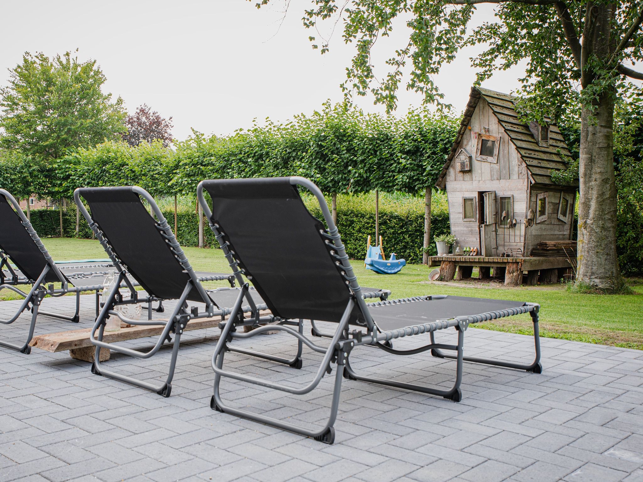 De tuin van Dorpswoning De Volbloed in Leende