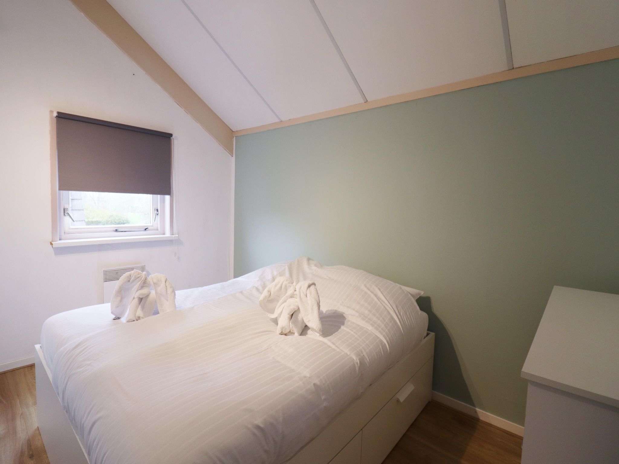 Een slaapkamer van Yn'e Lijte 105 in Grou