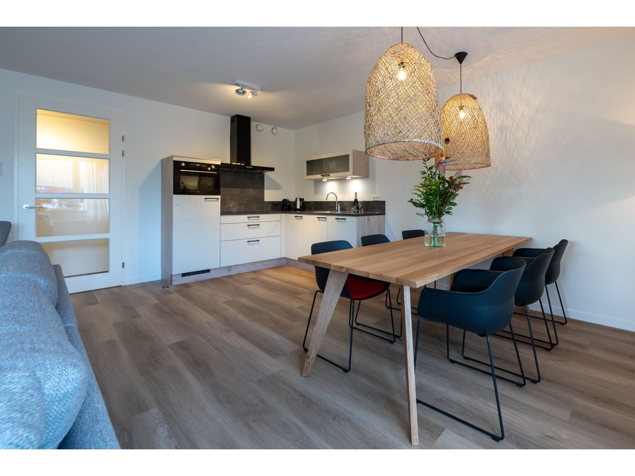 De woonkamer van Harbour Loft 1N Résidence Marina polderzicht in Kamperland