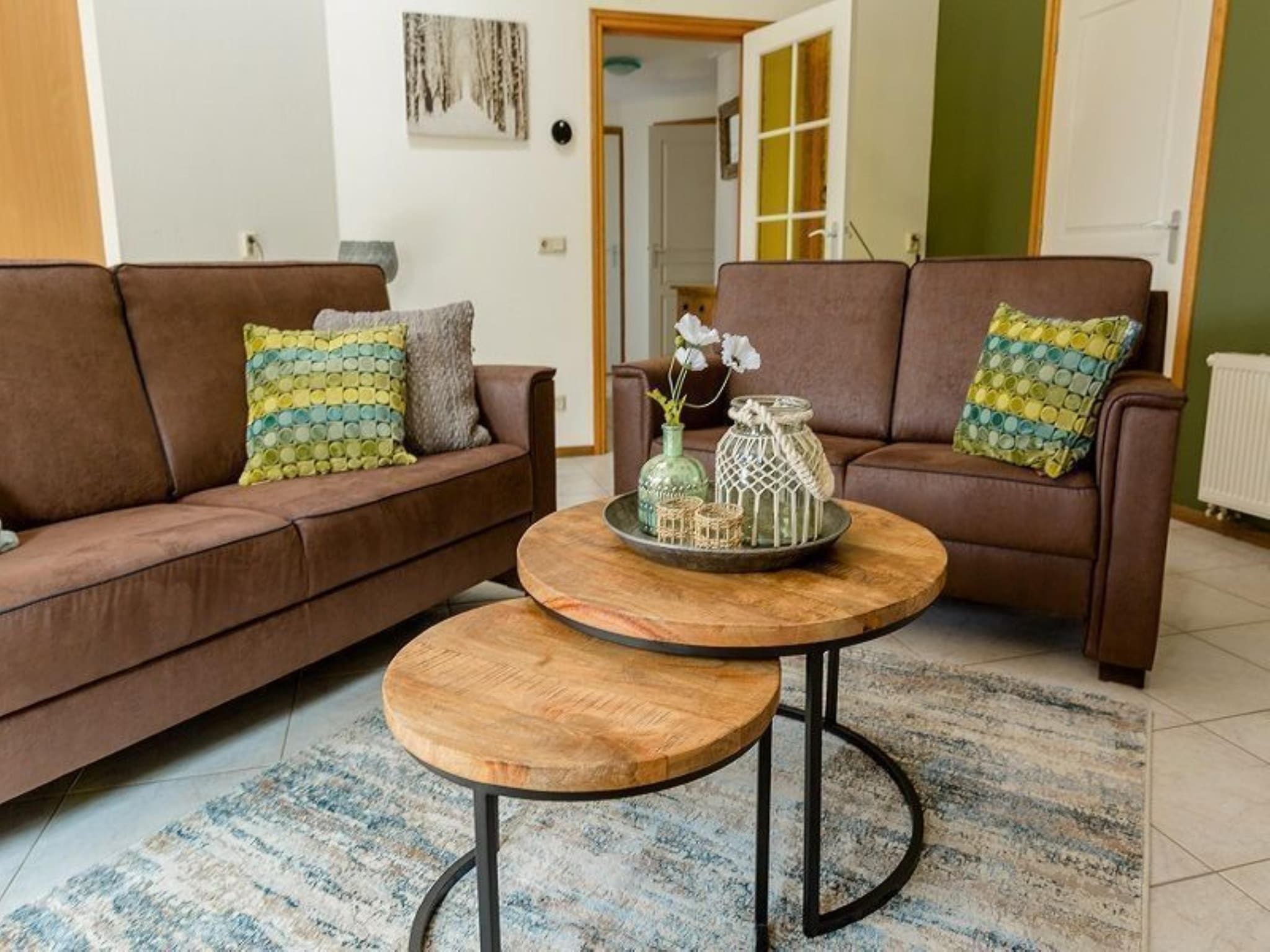 De woonkamer van Golfvilla 40 Comfort in Hollum