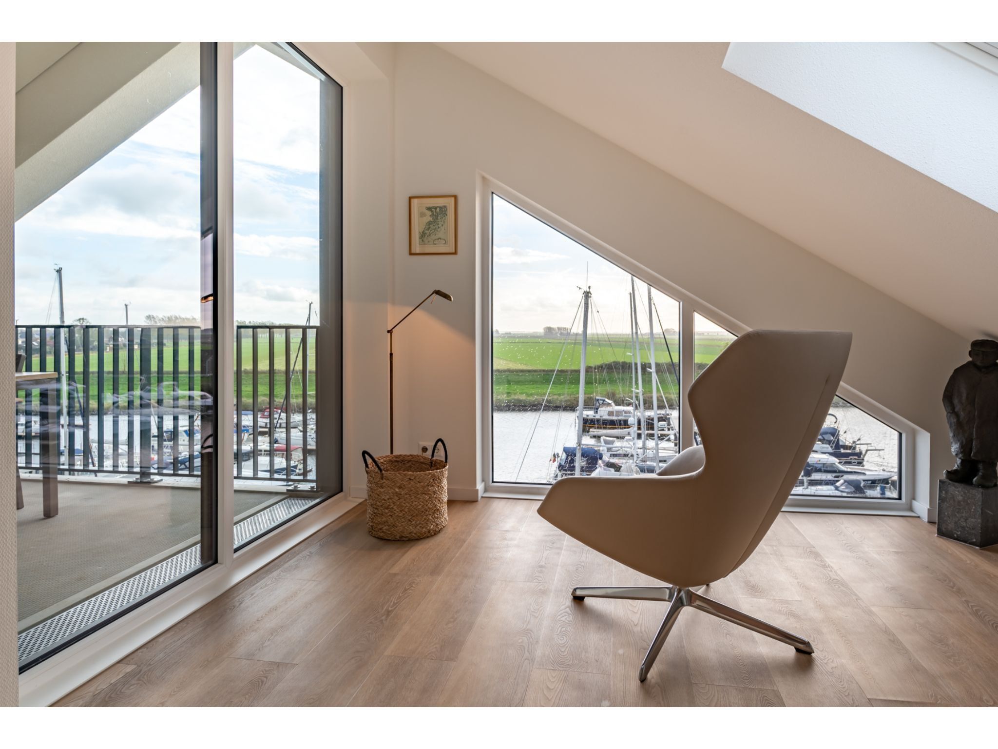 De woonkamer van Harbour Loft 3C Residence Marina in Kamperland
