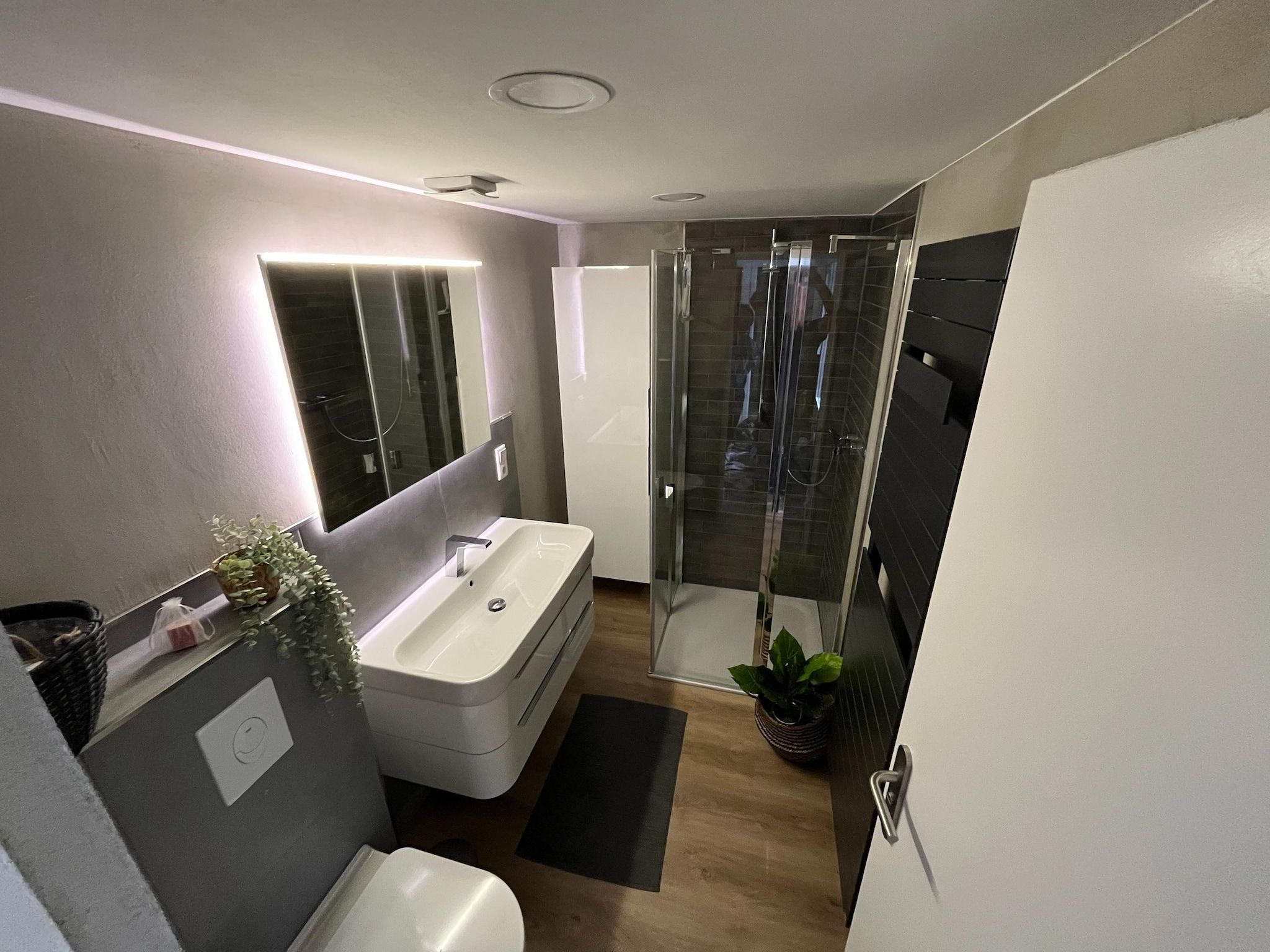 De badkamer van Ferienhaus White Pearl in Noordwijkerhout