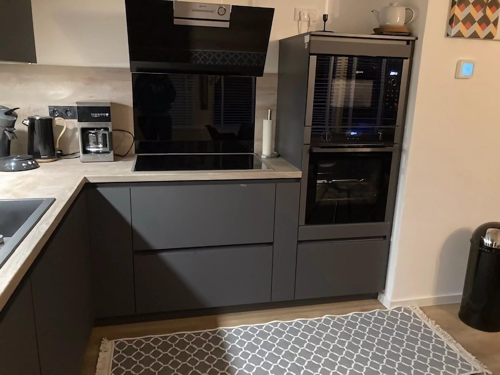 De keuken van Ferienhaus White Pearl in Noordwijkerhout