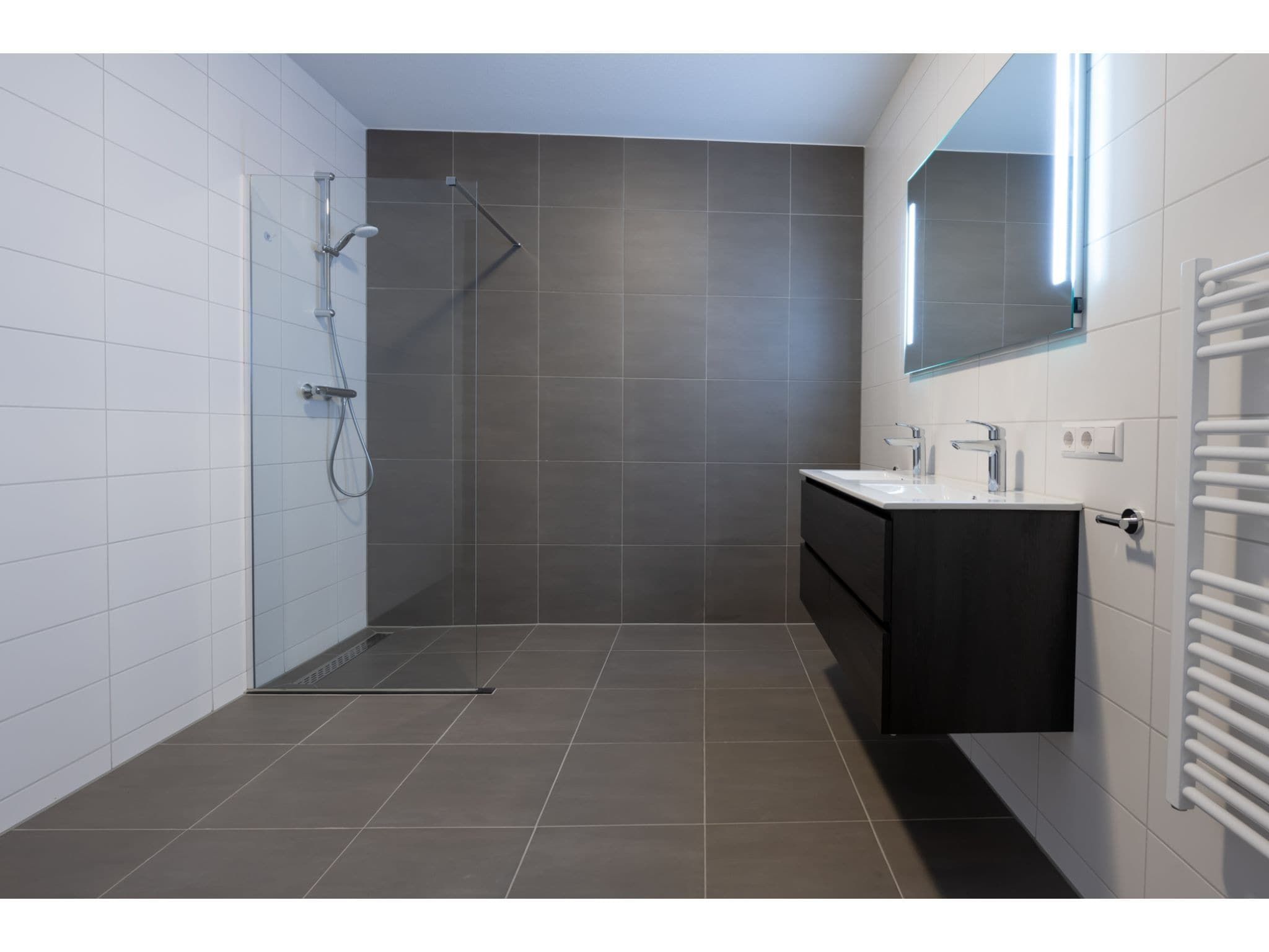 De badkamer van Harbour Loft 1K Residence Marina havenzicht in Kamperland