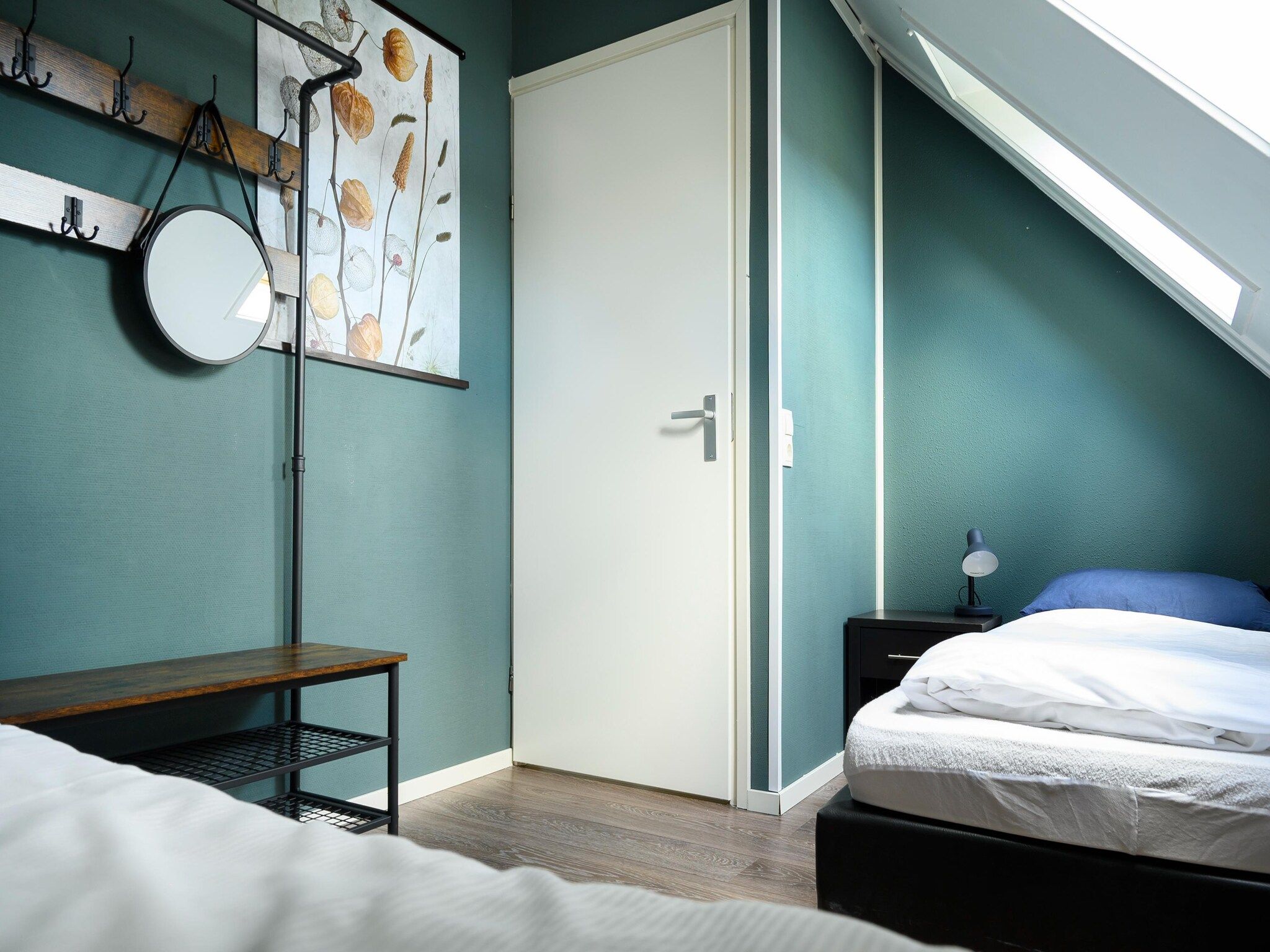 Een slaapkamer van 10 pers Lieskehuis Wellness de luxe met sauna buitenspa in Groningen