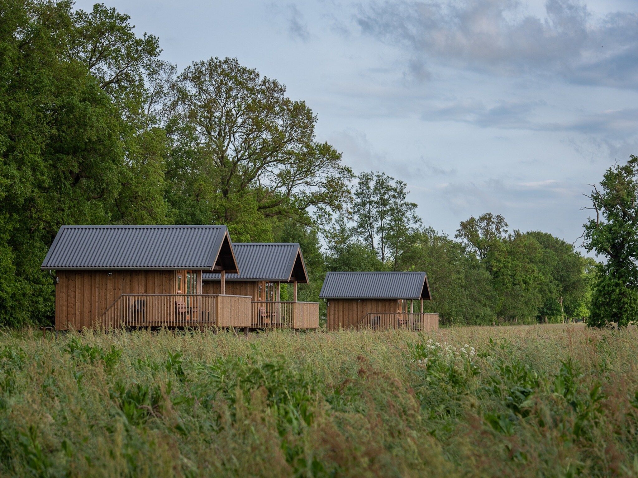 De buitenkant van Acker Lodges 1 in Ruinerwold
