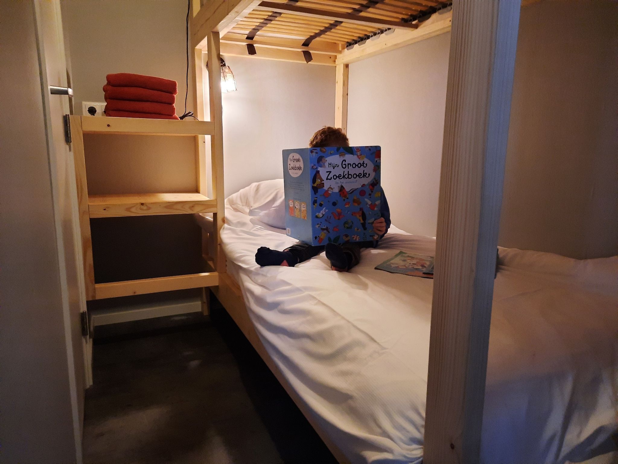 Een slaapkamer van Acker Lodges 3 in Ruinerwold