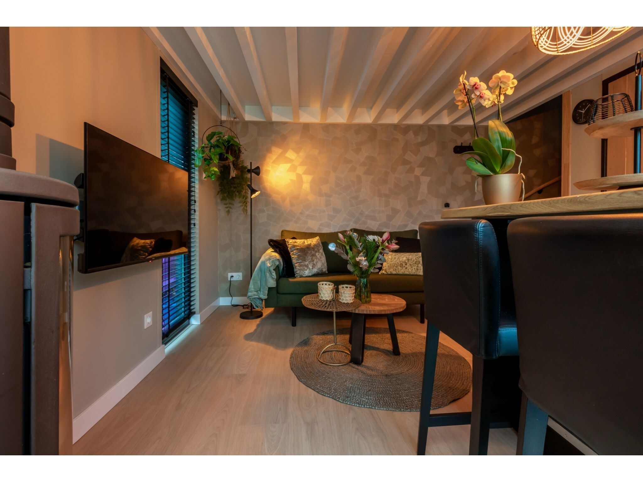 De woonkamer van Vakantiehuis - Zoutelande 'Bon Bini' in Zoutelande