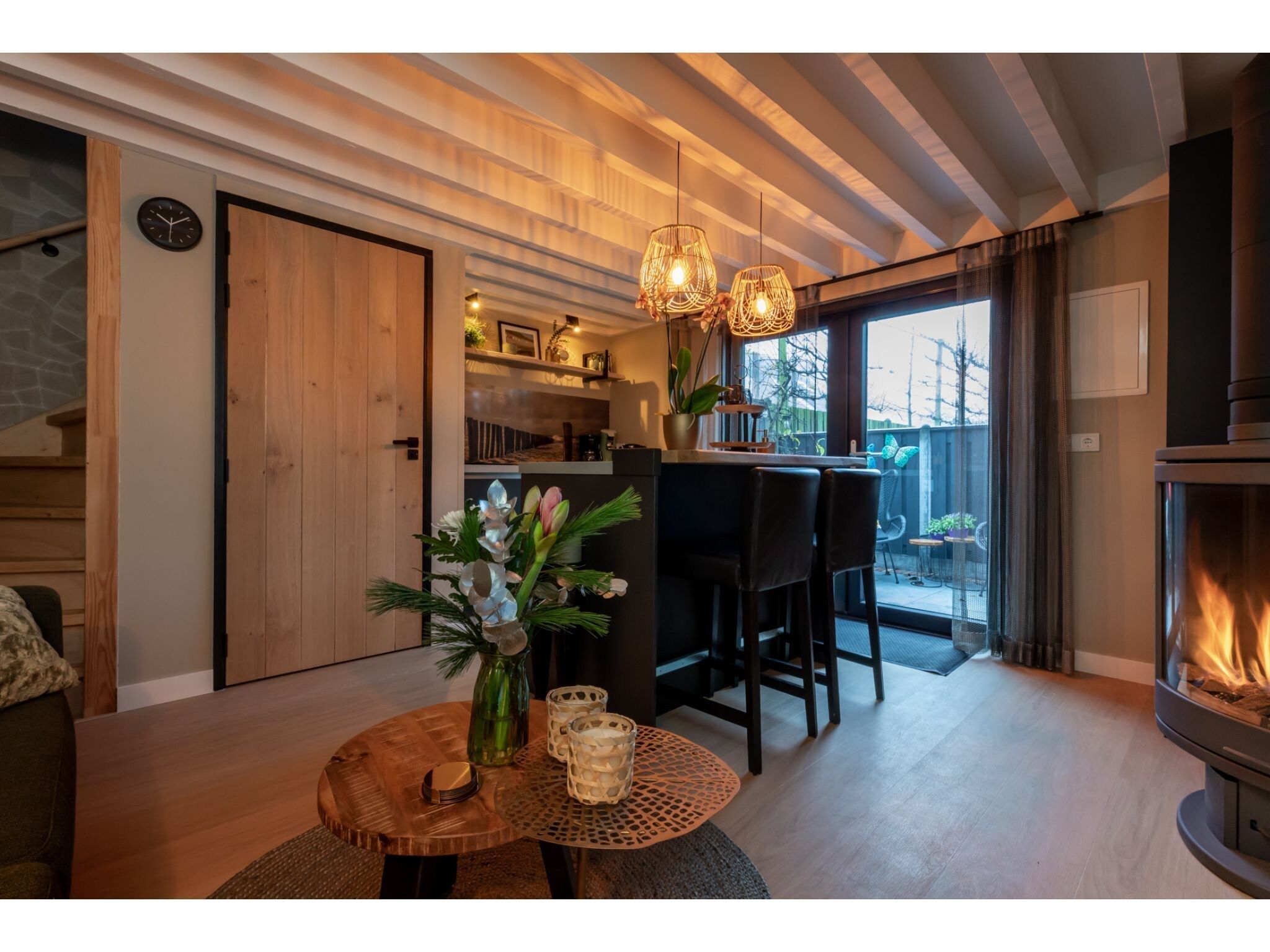 De woonkamer van Vakantiehuis - Zoutelande 'Bon Bini' in Zoutelande