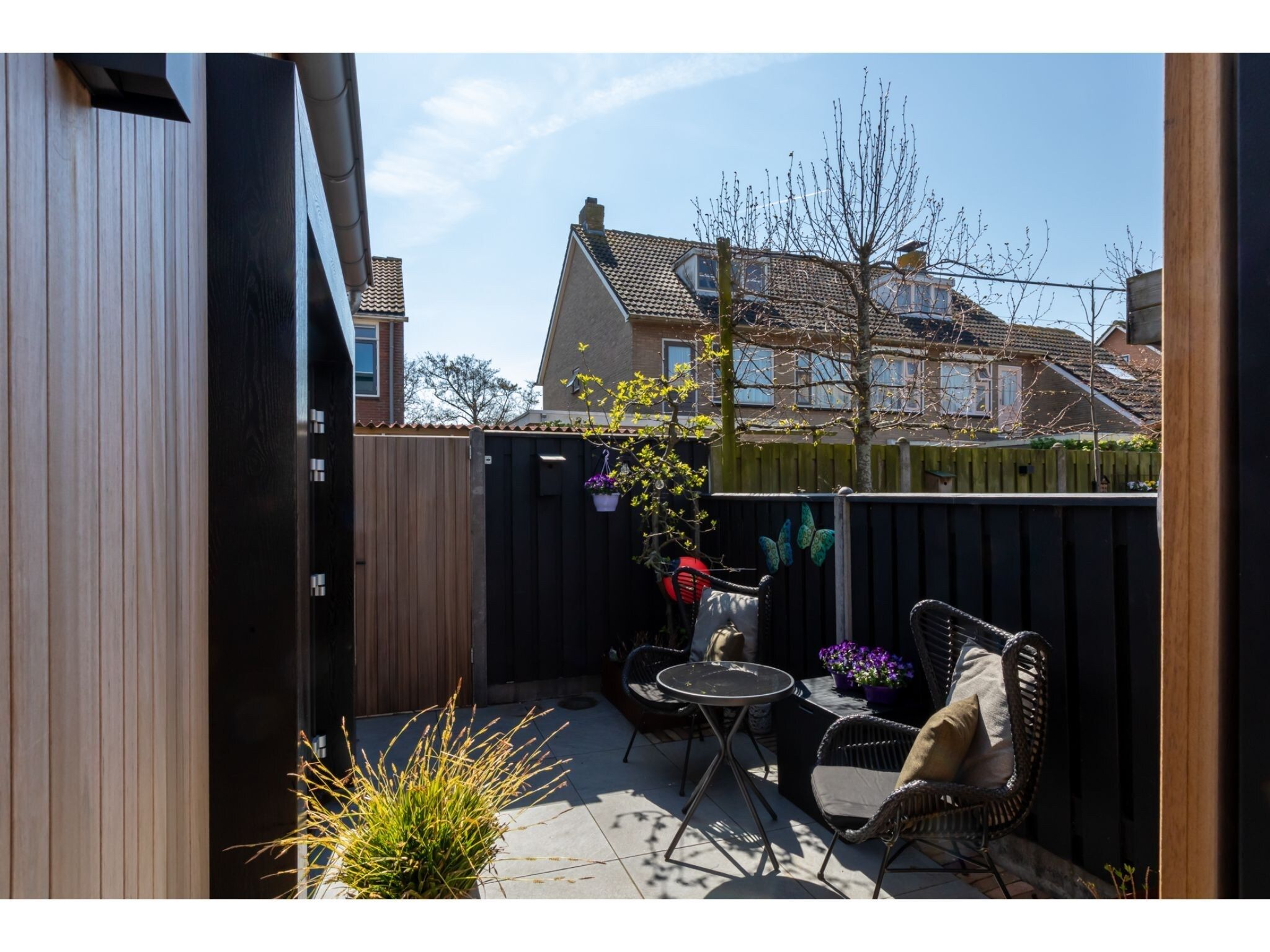 Het terras van Vakantiehuis - Zoutelande 'Bon Bini' in Zoutelande