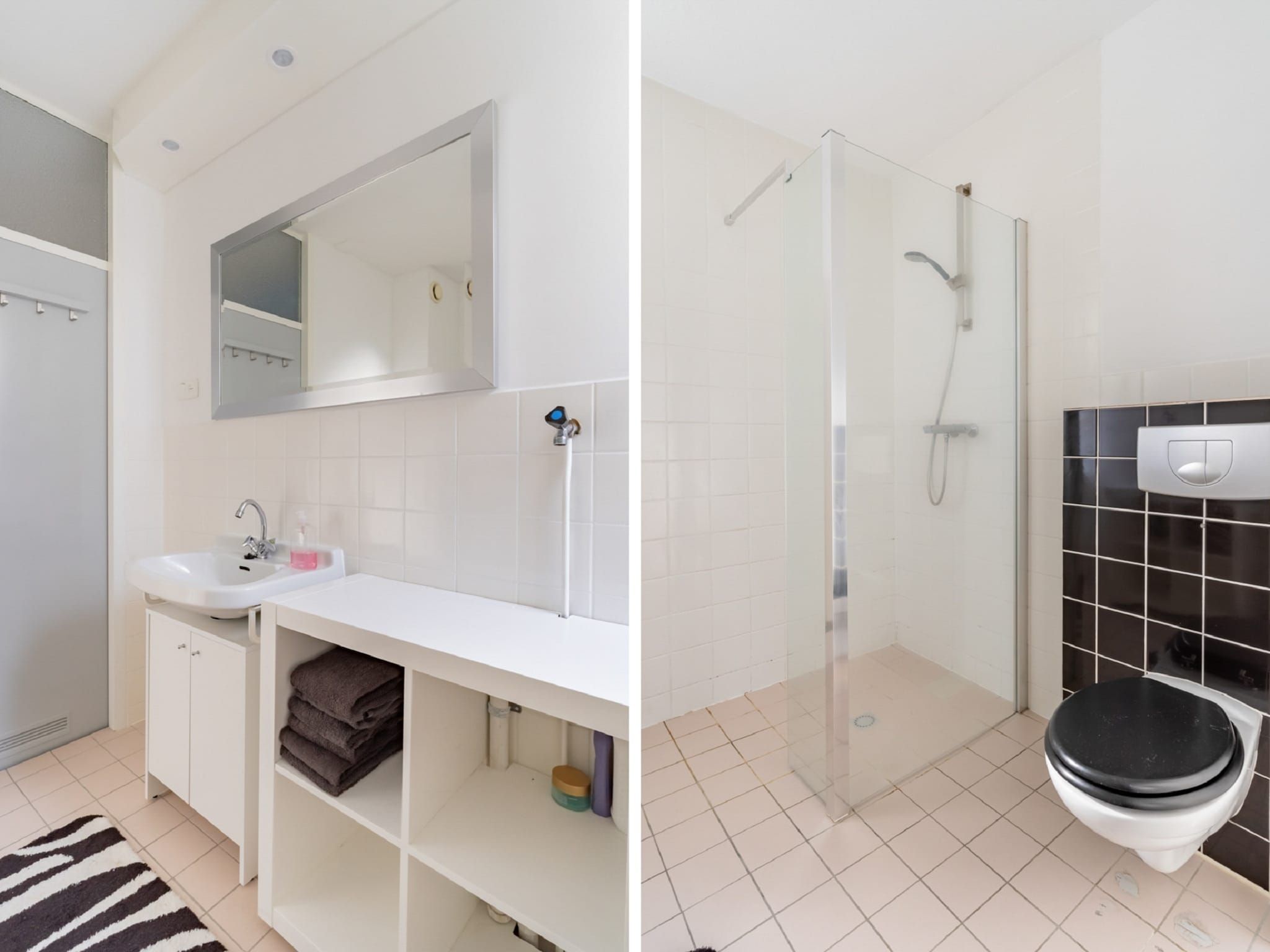 De badkamer van Zon Amour in Alkmaar