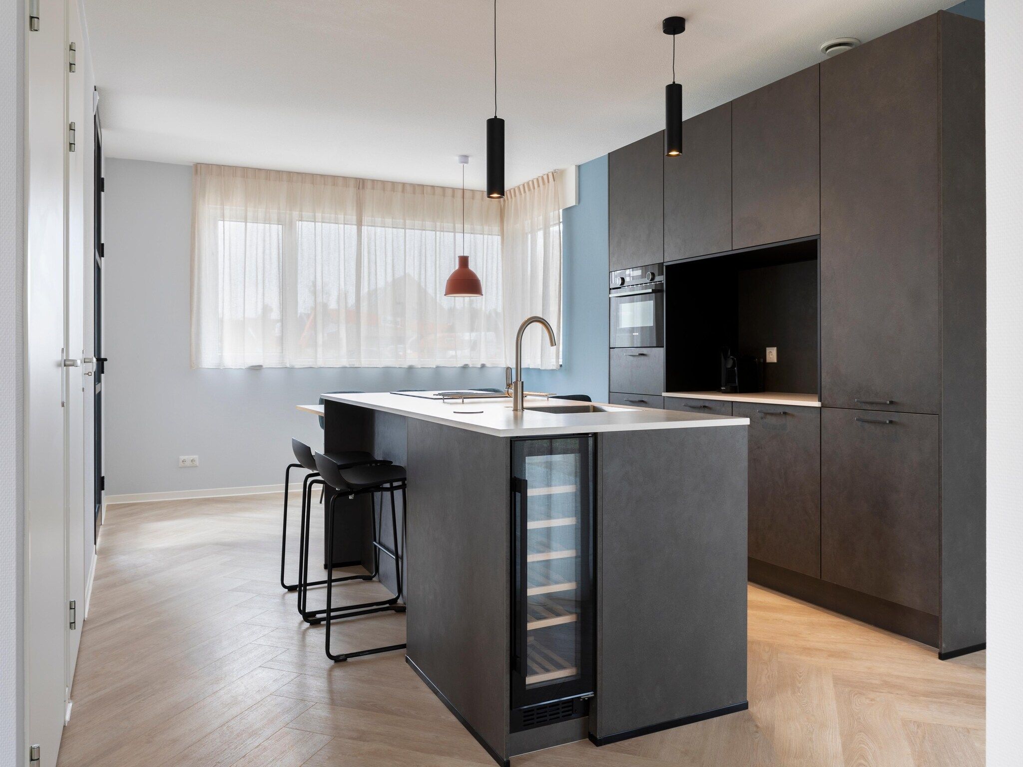 De keuken van Resort Nieuwvliet-Bad 3 in Nieuwvliet