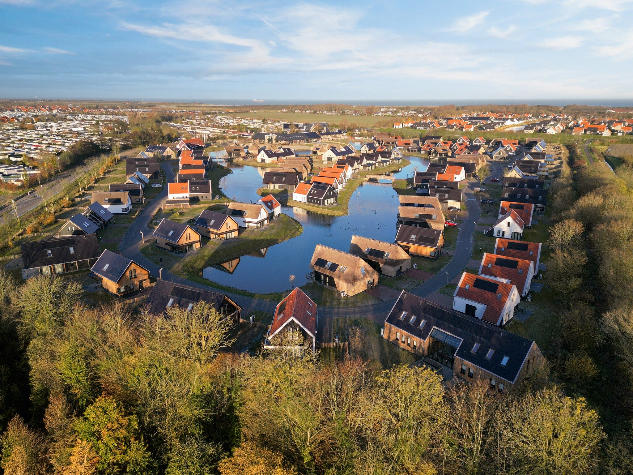 De buitenkant van Resort Nieuwvliet-Bad 4 in Nieuwvliet