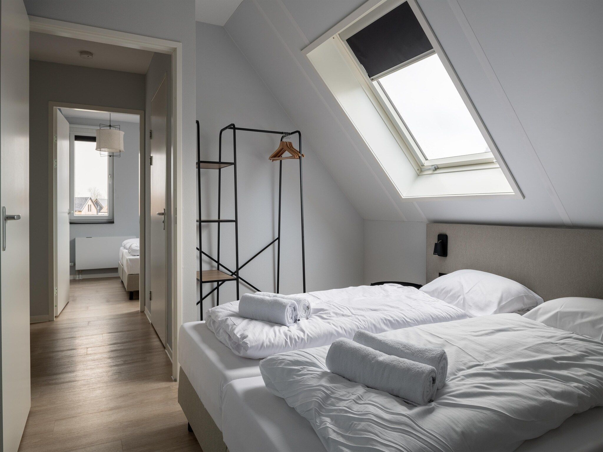 Een slaapkamer van Resort Nieuwvliet-Bad 4 in Nieuwvliet