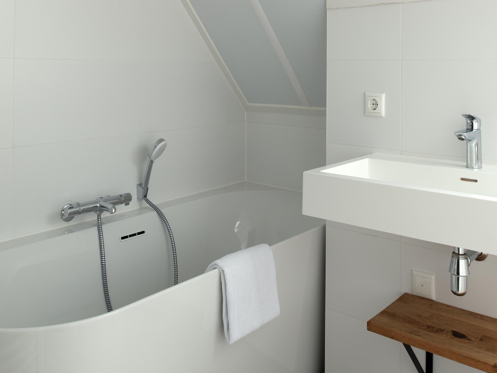 De badkamer van Resort Nieuwvliet-Bad 14 in Nieuwvliet