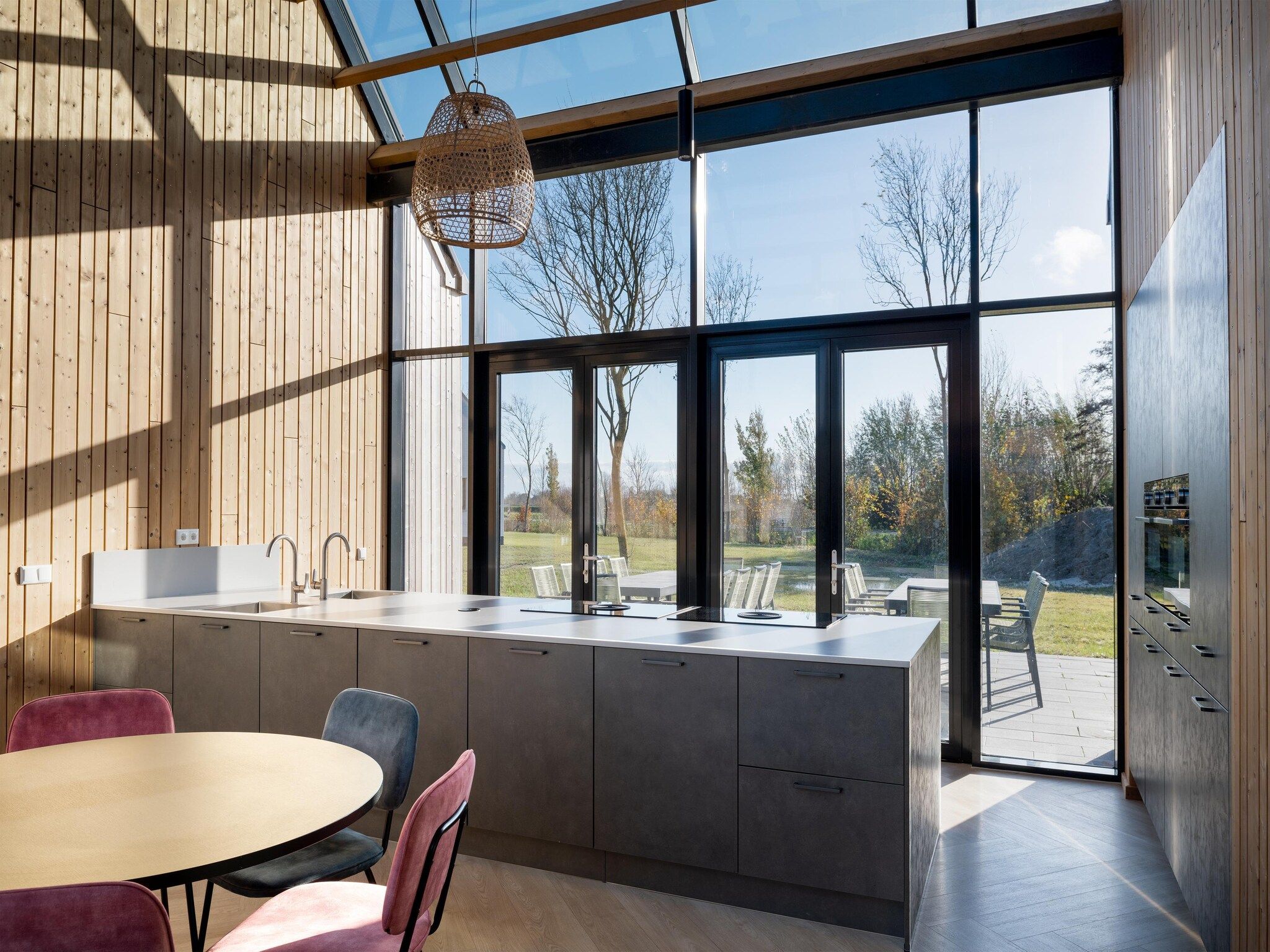 De keuken van Resort Nieuwvliet-Bad 20 in Nieuwvliet