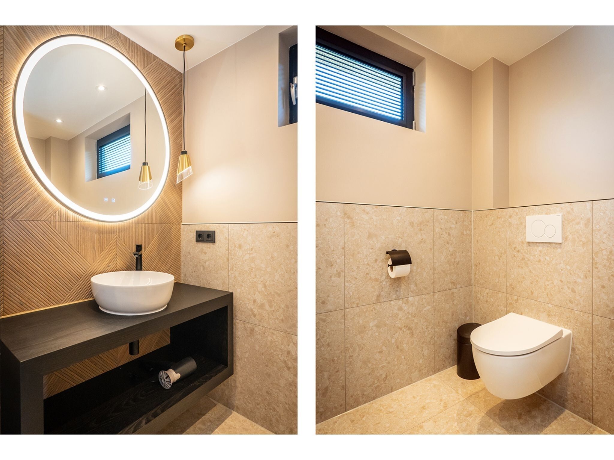 De badkamer van Type N Luxe Villa Zeeburg in De Cocksdorp