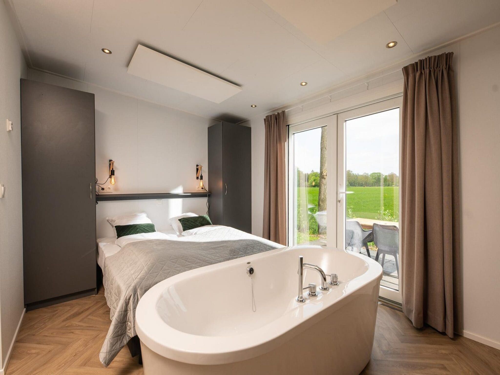 Een slaapkamer van Buitenplaats Holten 19 in Rijssen