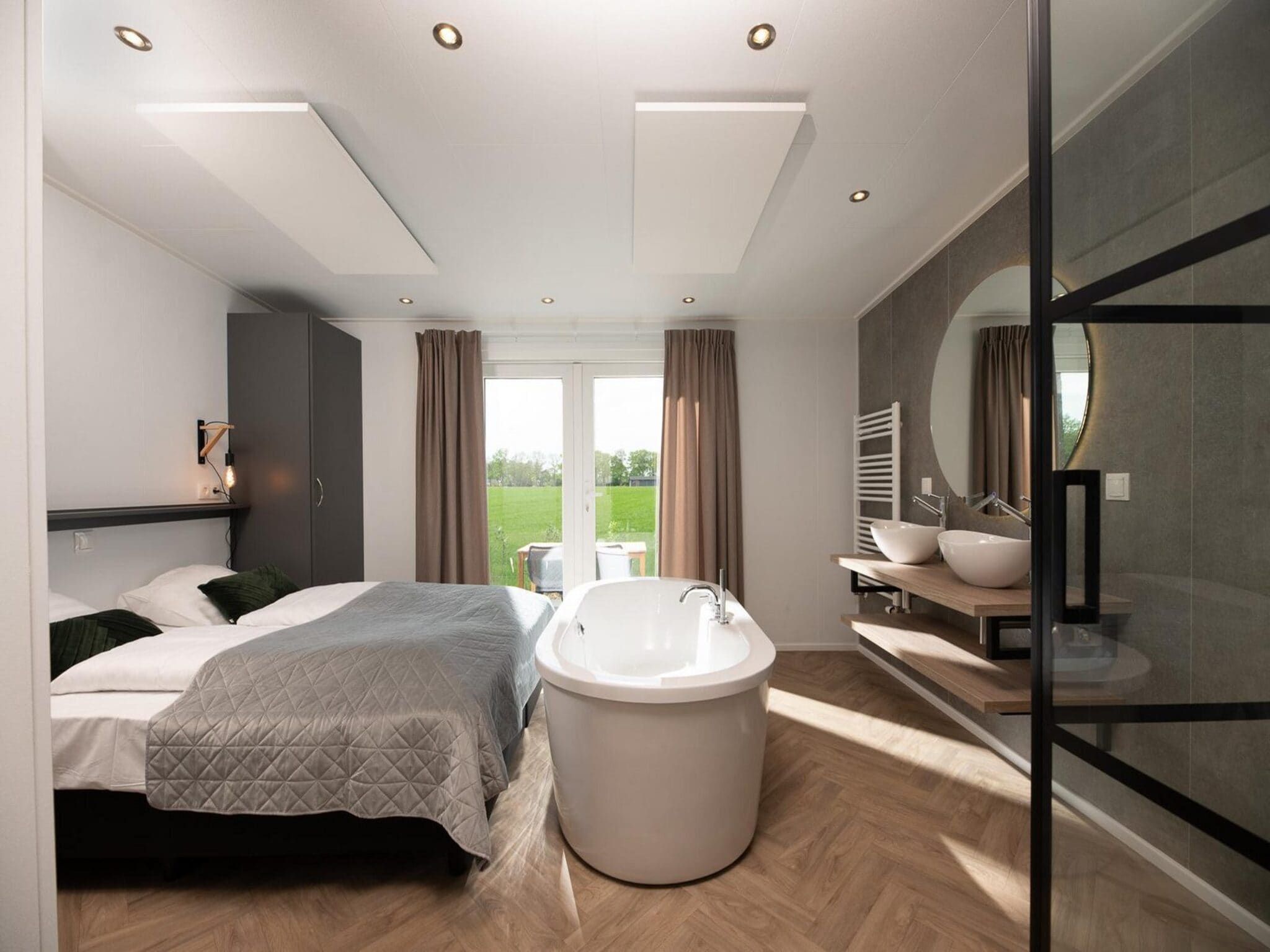 Een slaapkamer van Buitenplaats Holten 19 in Rijssen