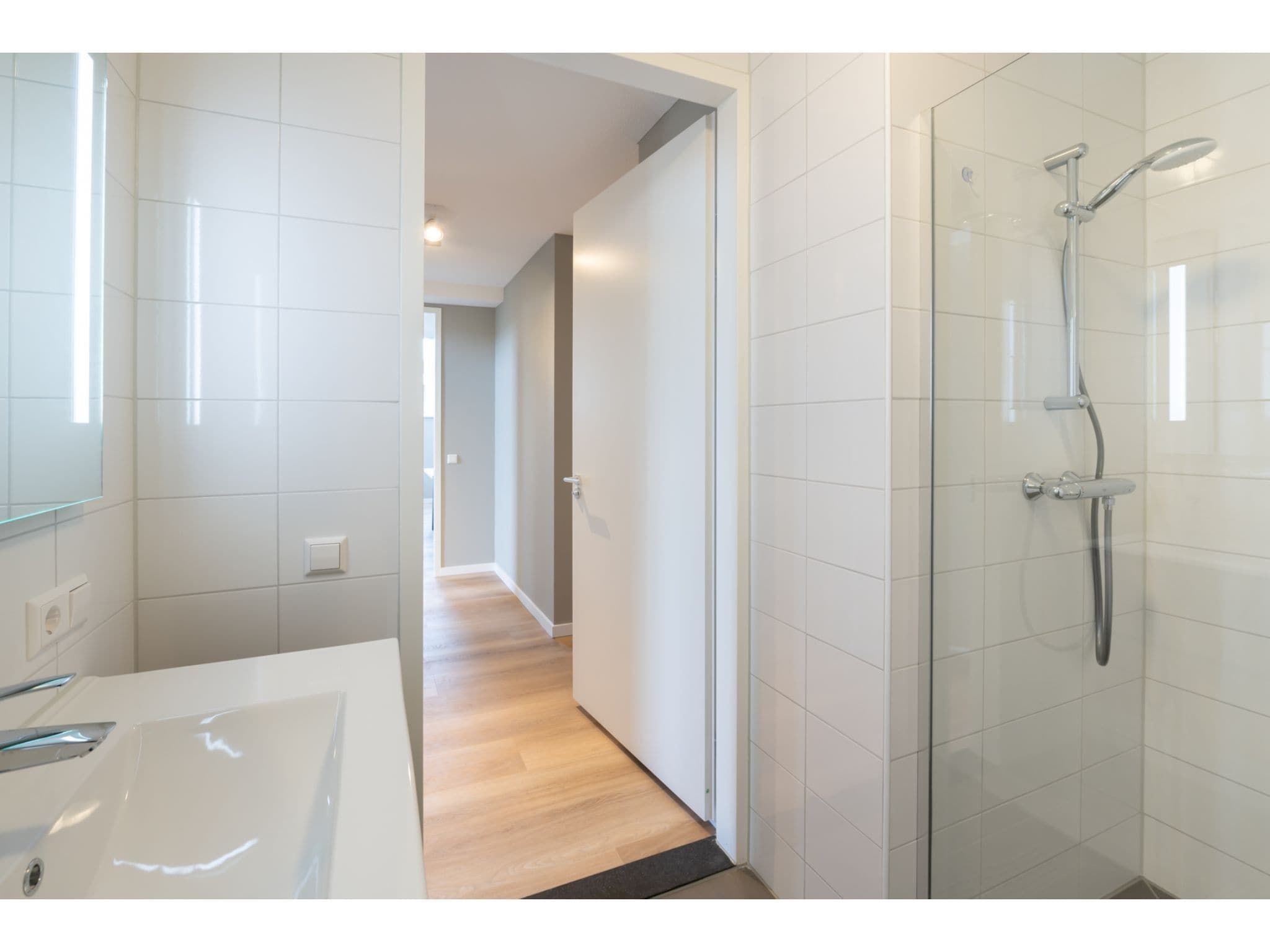 De badkamer van Harbour Loft 2i Résidence Marina polderzijde in Kamperland