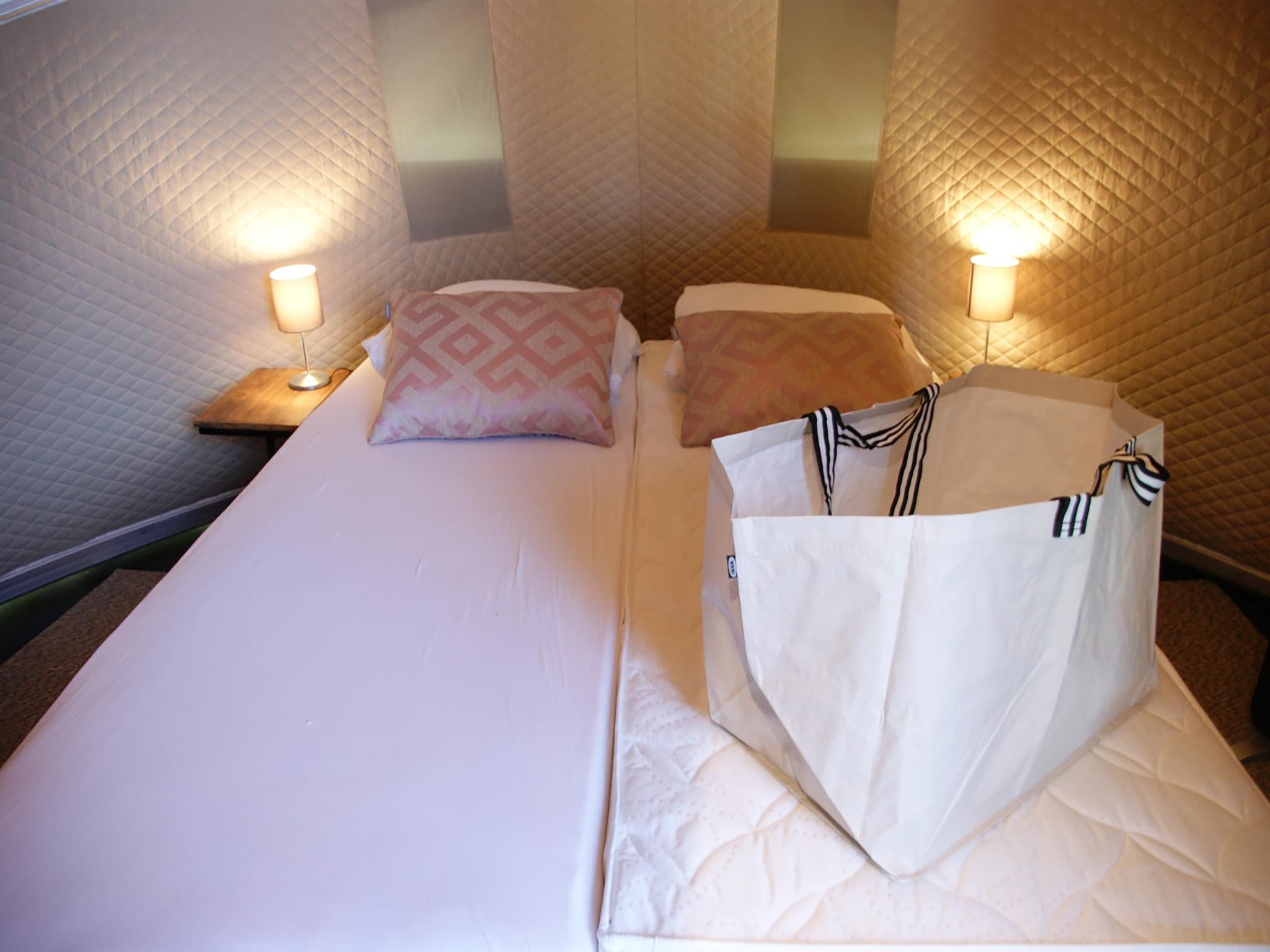 Een slaapkamer van Tentlodge Fazant in Dalerveen