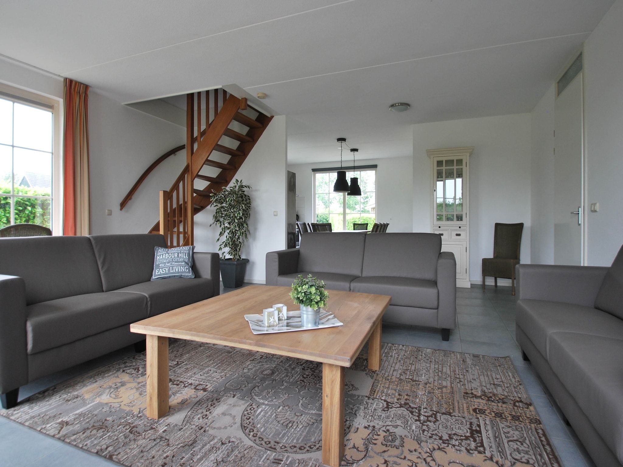 De woonkamer van Beachvilla Royaal met Sauna - 10 personen in Makkum