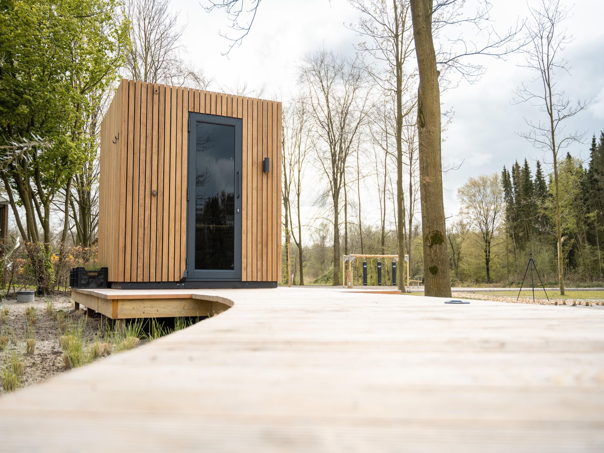Parkfaciliteiten bij Resort de Parel 15 in Zeewolde