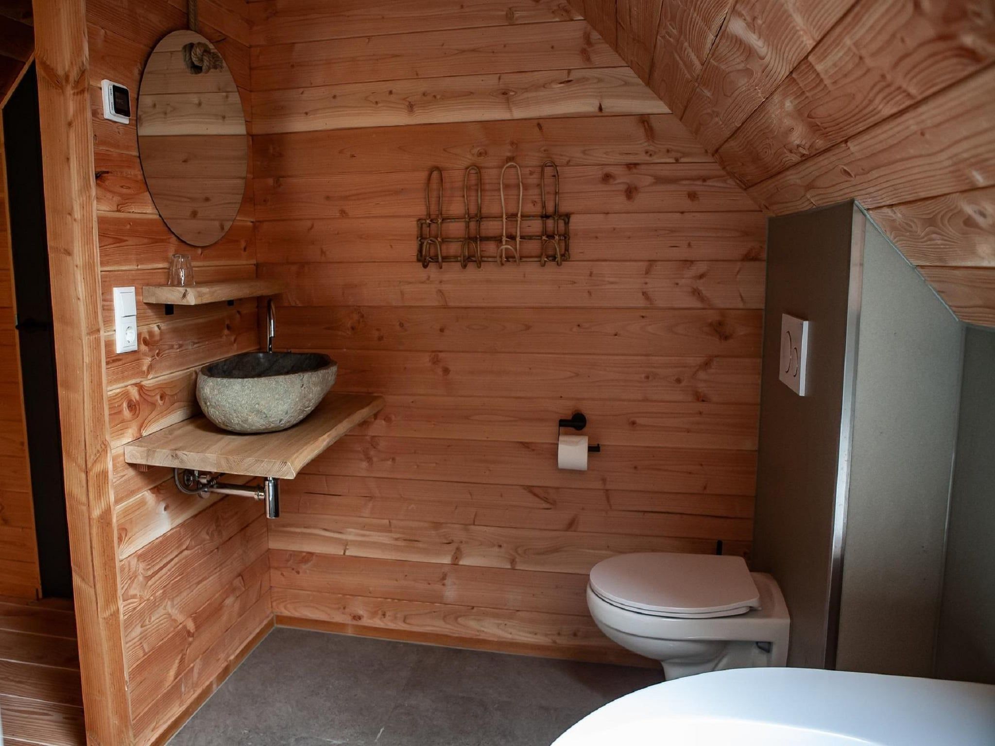 De badkamer van Vakantiepark Sandberghe 13 in Uden