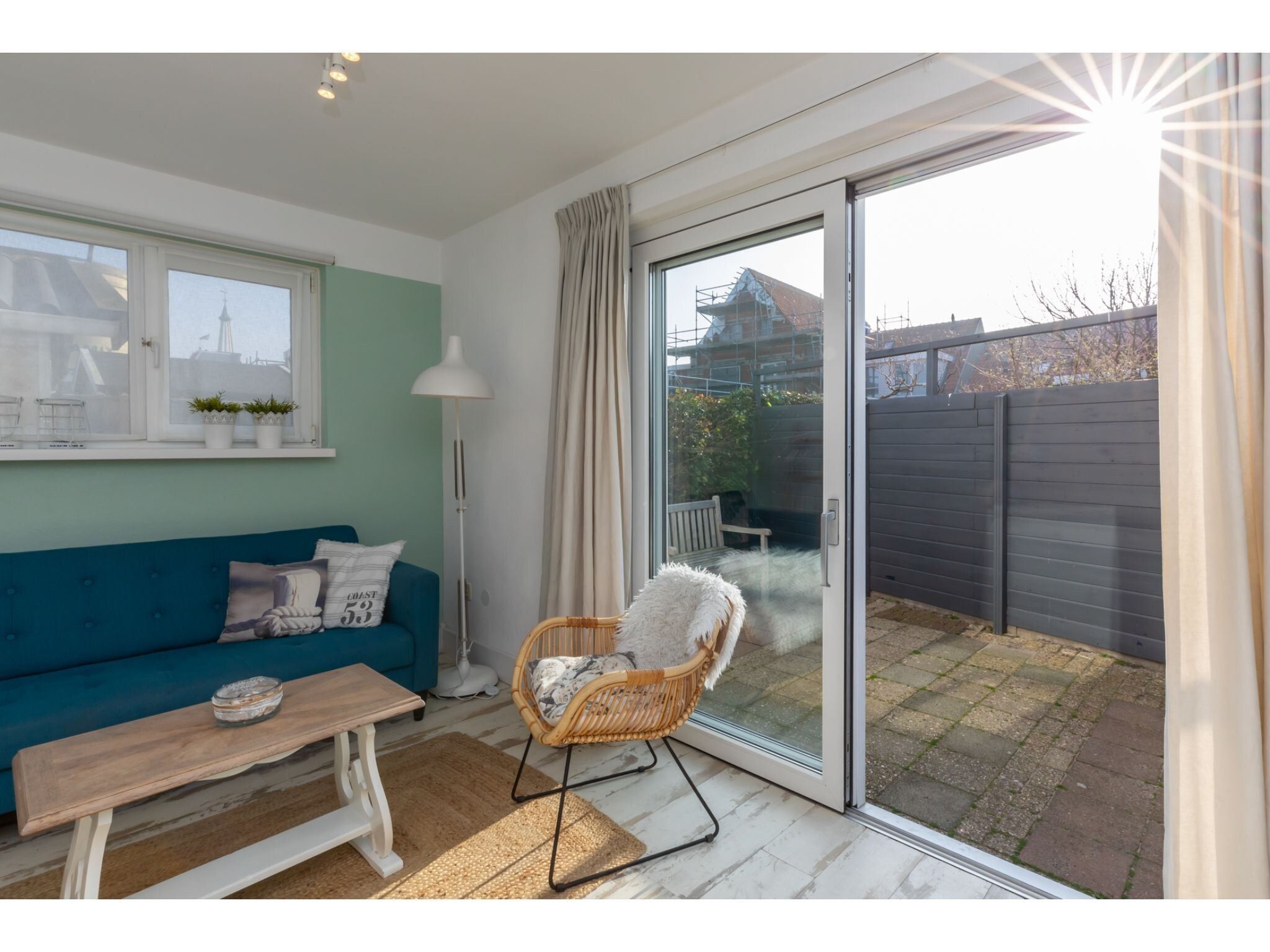 De woonkamer van Zuidstraat 113- Zomerwoning in Westkapelle