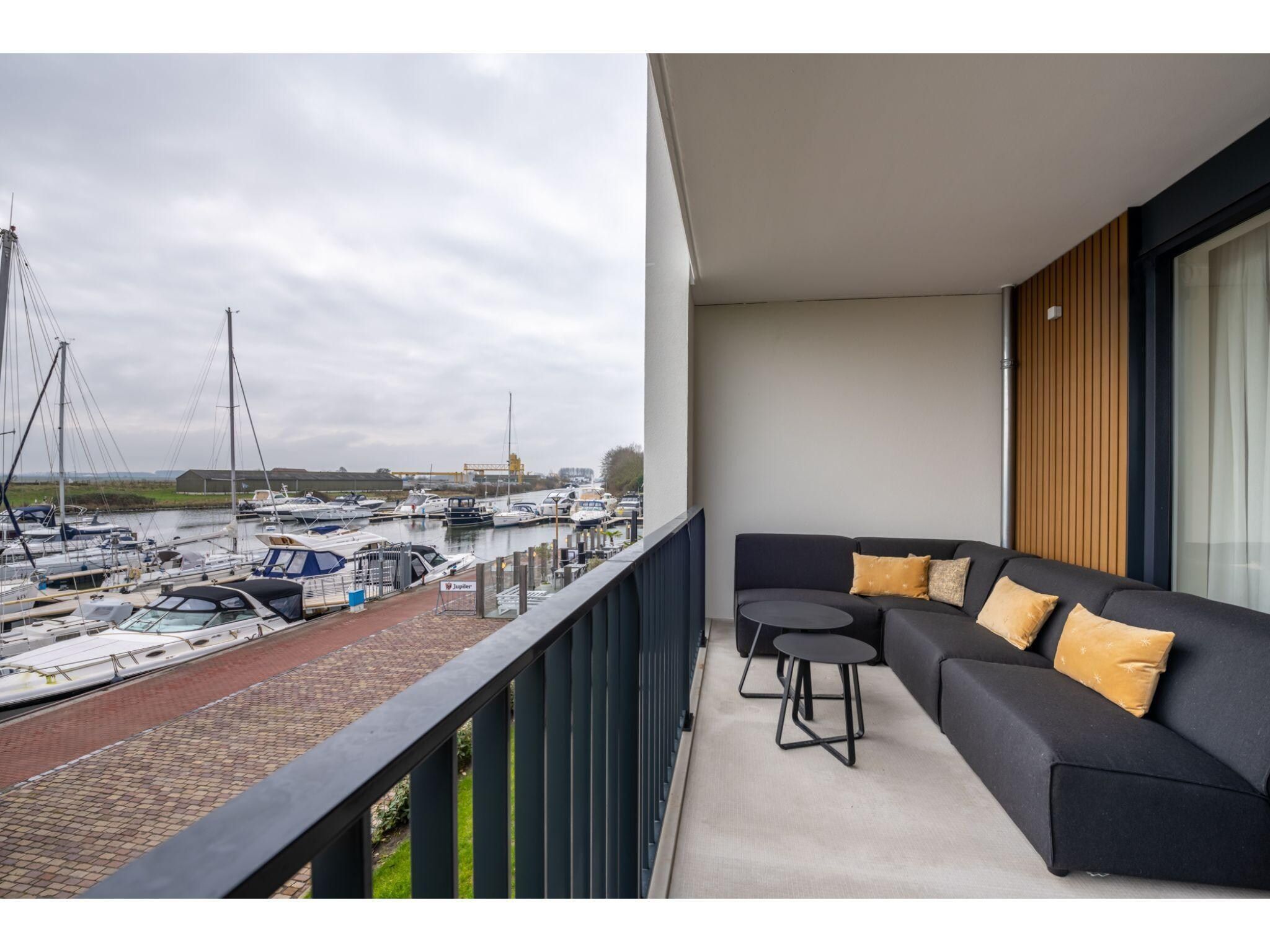 Het uitzicht vanaf Harbour Loft1J-havenzicht in Kamperland