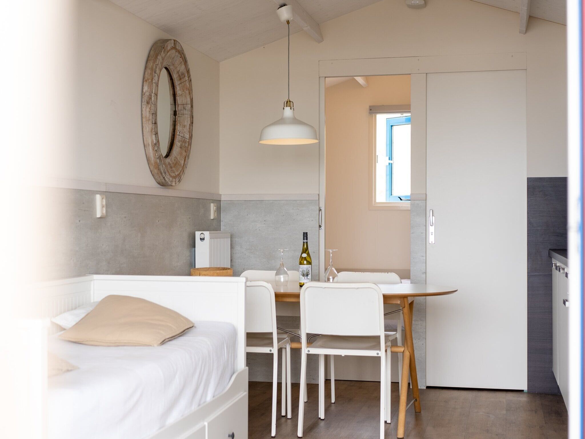 De woonkamer van Resort Beach Houses Wijk aan Zee 2 in Wijk aan Zee