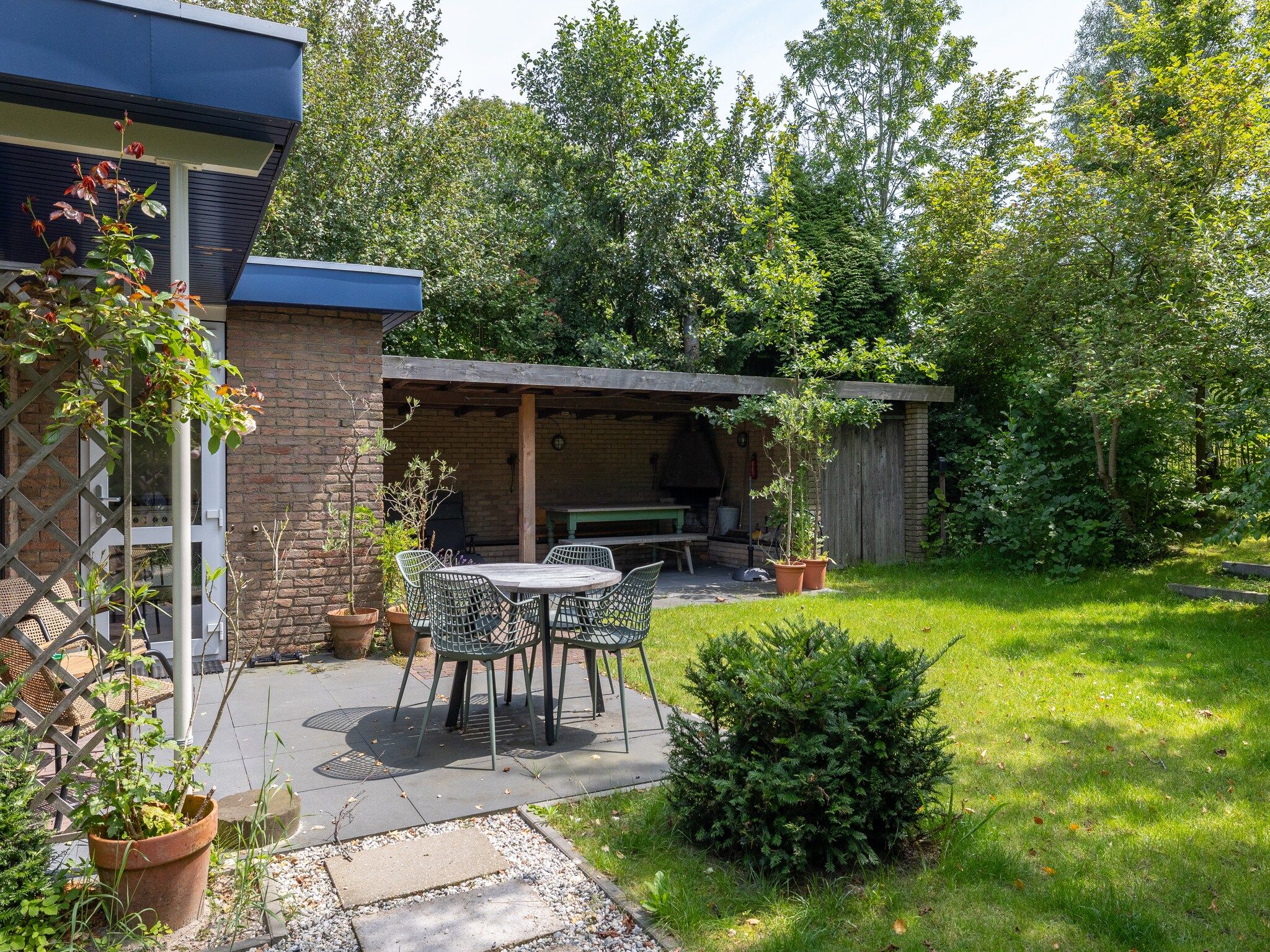 De tuin van Inlaag 31 in Wolphaartsdijk