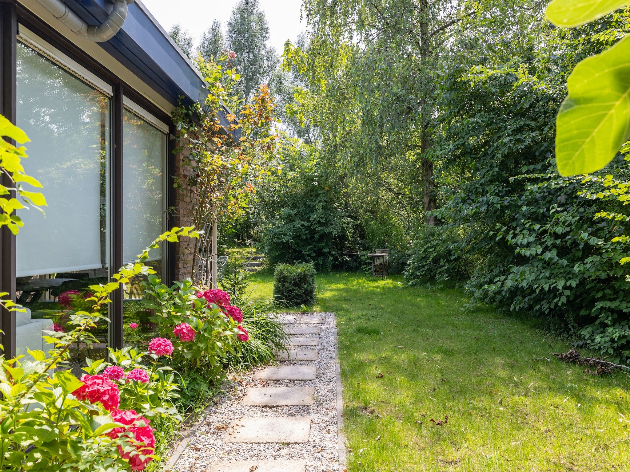 De tuin van Inlaag 31 in Wolphaartsdijk