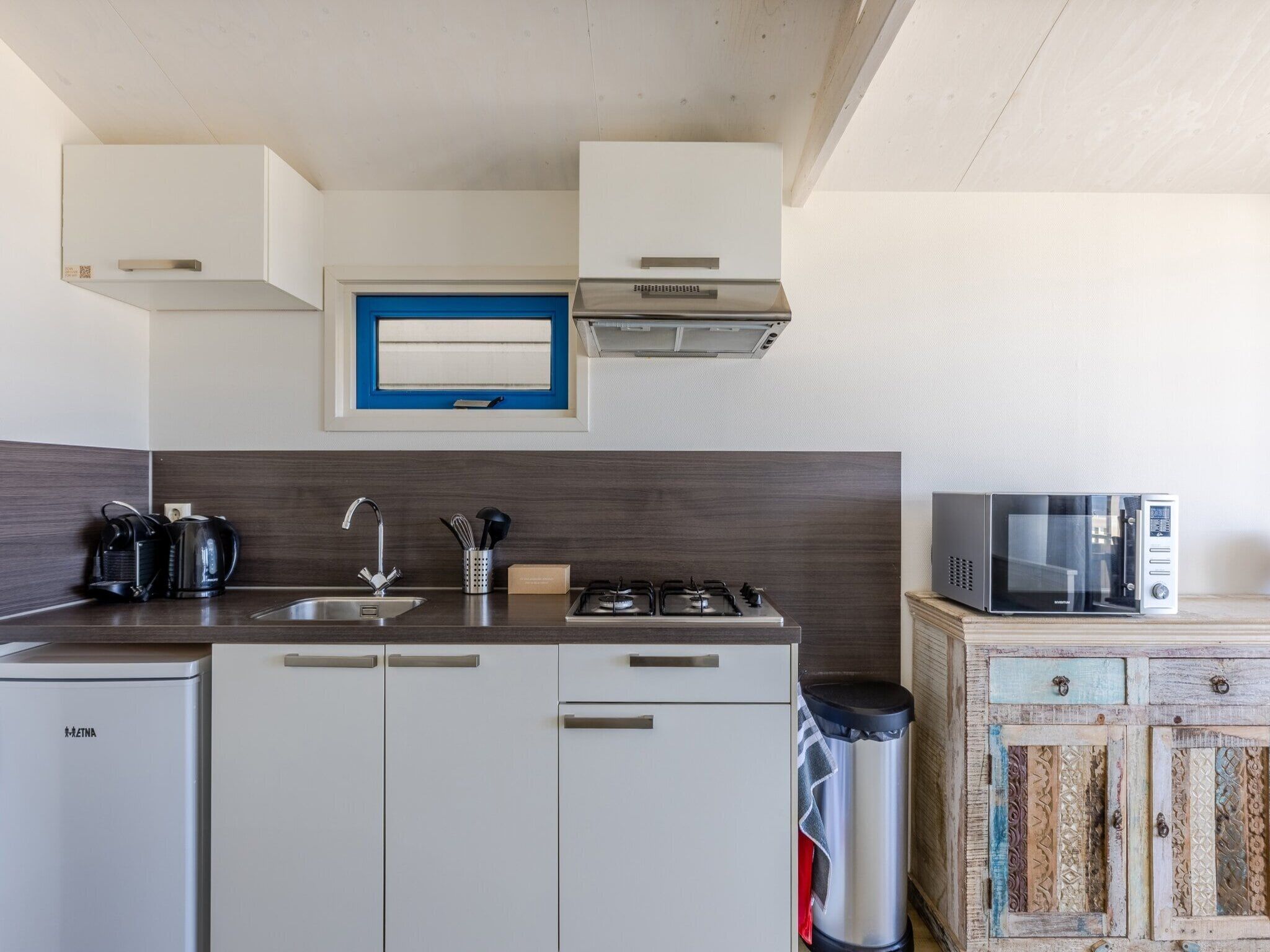De keuken van Resort Beach Houses Wijk aan Zee 5 in Wijk aan Zee