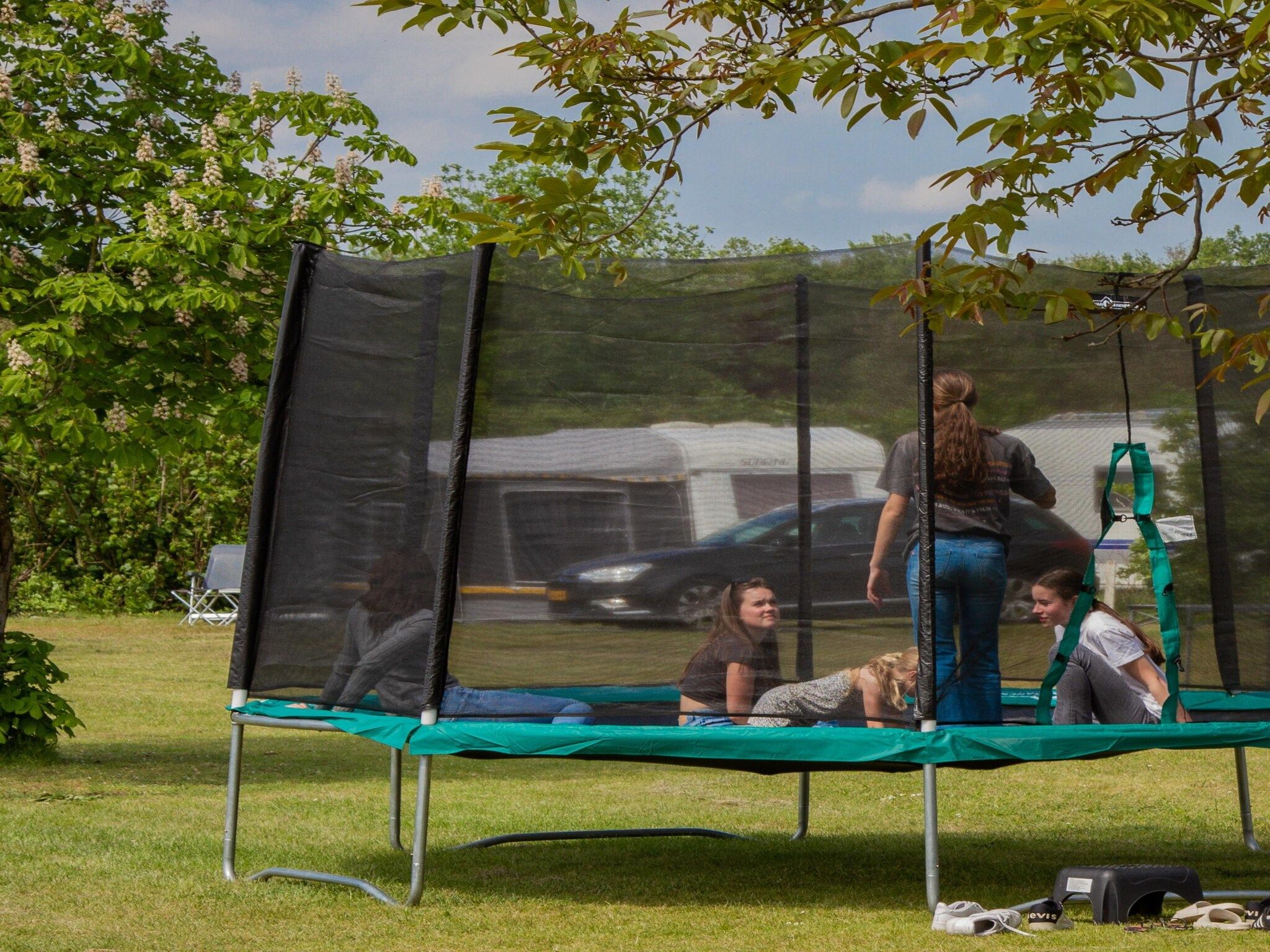 Parkfaciliteiten bij Vakantiehuisje 19 in Someren-Heide