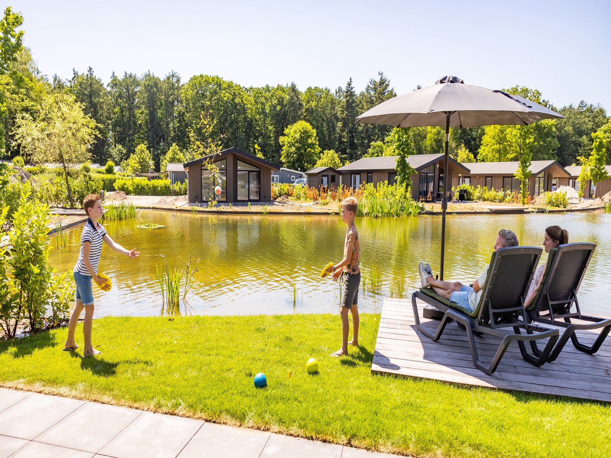 Parkfaciliteiten bij Vakantiepark Molenvelden 8 in Veldhoven