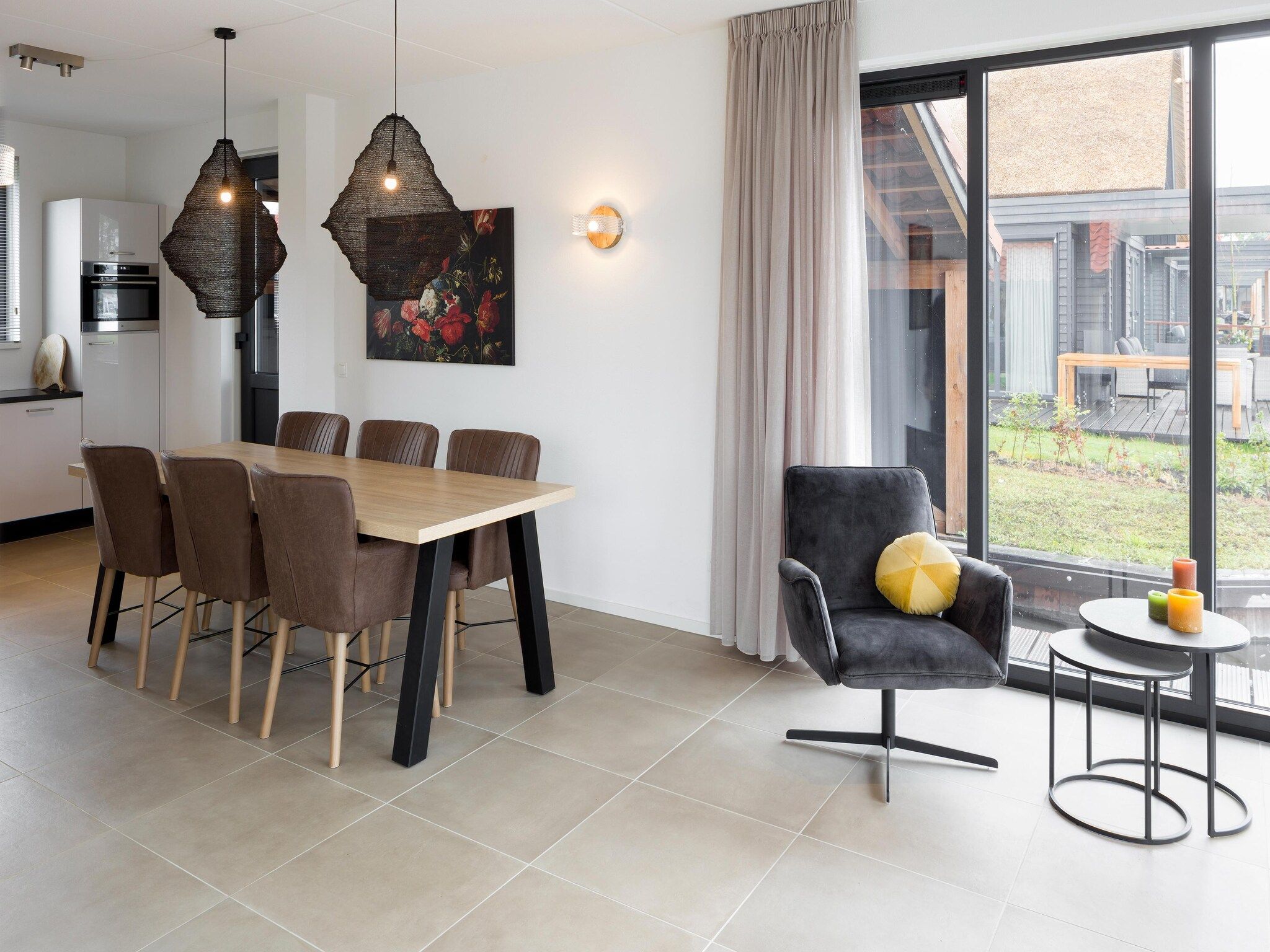 De woonkamer van Waterstaete Ossenzijl 4 in Ossenzijl