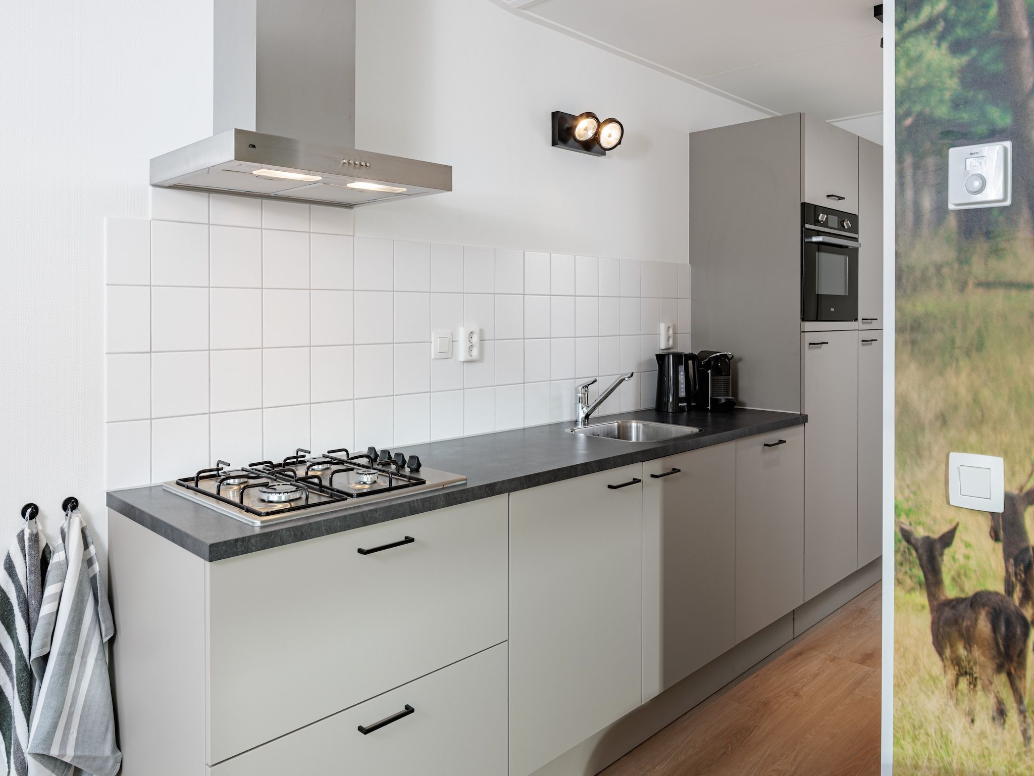 De keuken van Vakantiepark Schaijk 11 in Schaijk