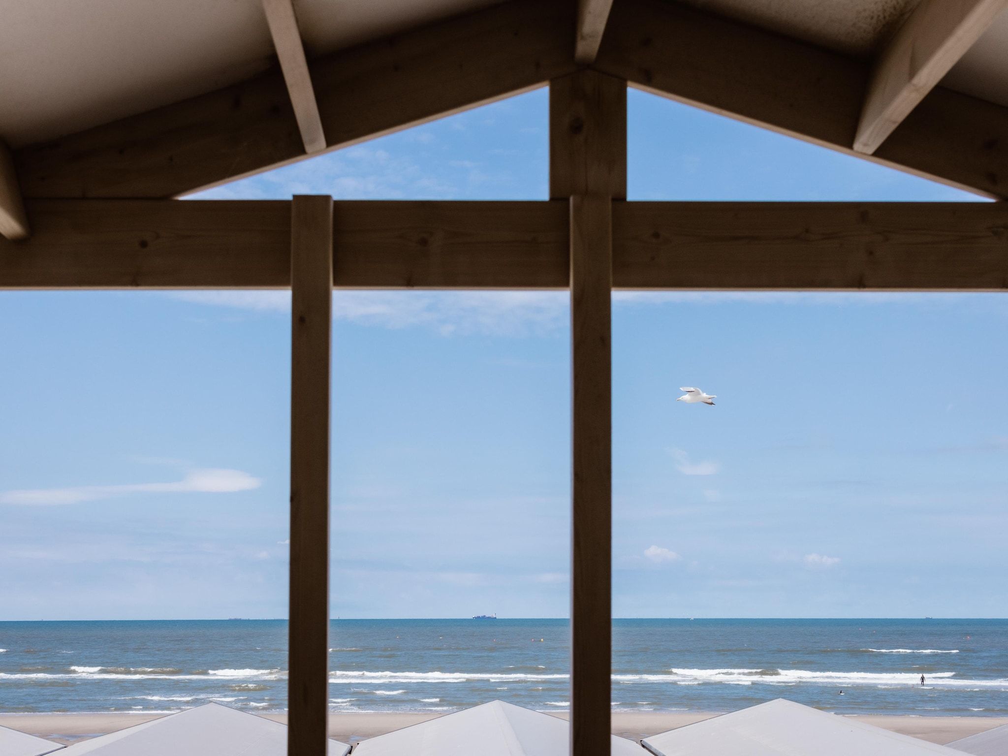 Het uitzicht vanaf Resort Beach Houses Wijk aan Zee 1 in Wijk aan Zee