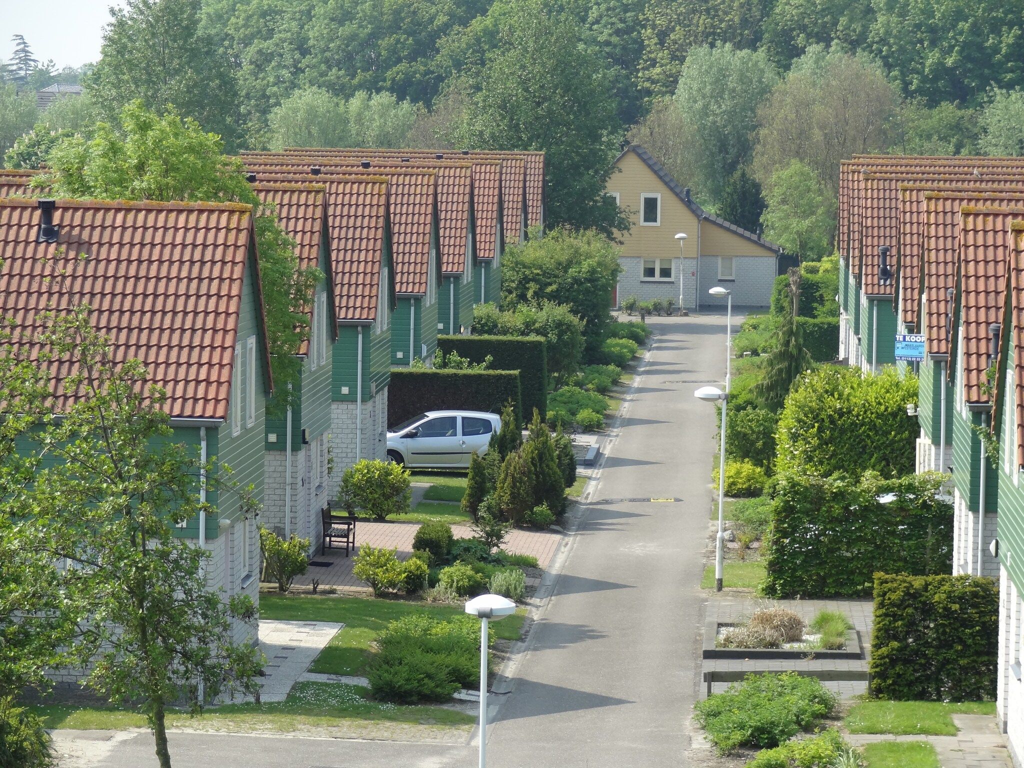De buitenkant van Villapark De Oesterbaai 74 in Wemeldinge