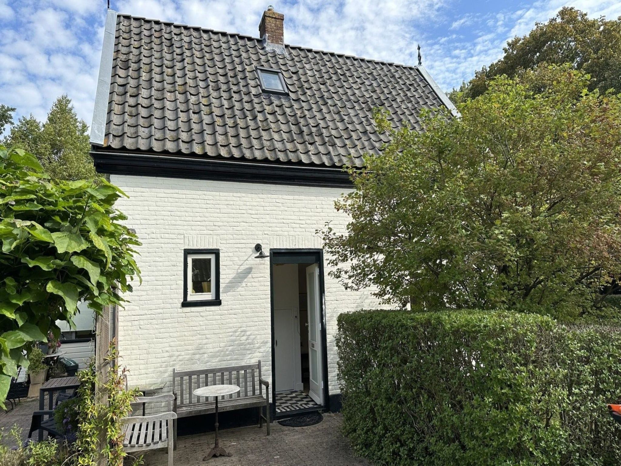 De buitenkant van Vakantiehuis Fijn in Bergen
