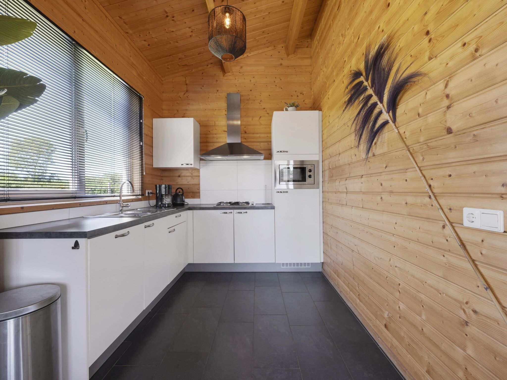 De keuken van Vakantiehuisje 20 in Someren-Heide
