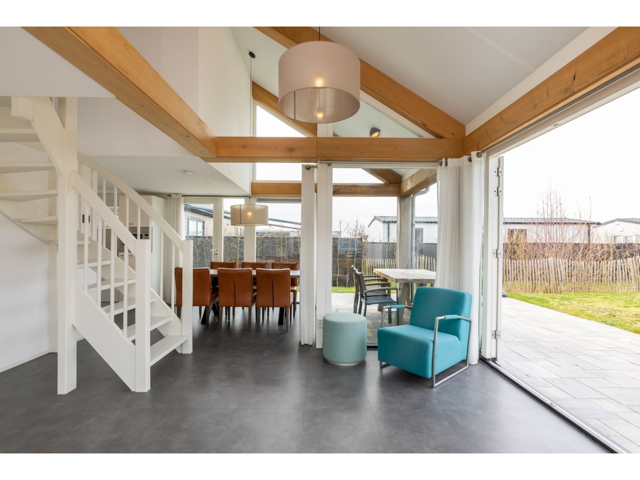 De woonkamer van Strandvilla 30 in Renesse
